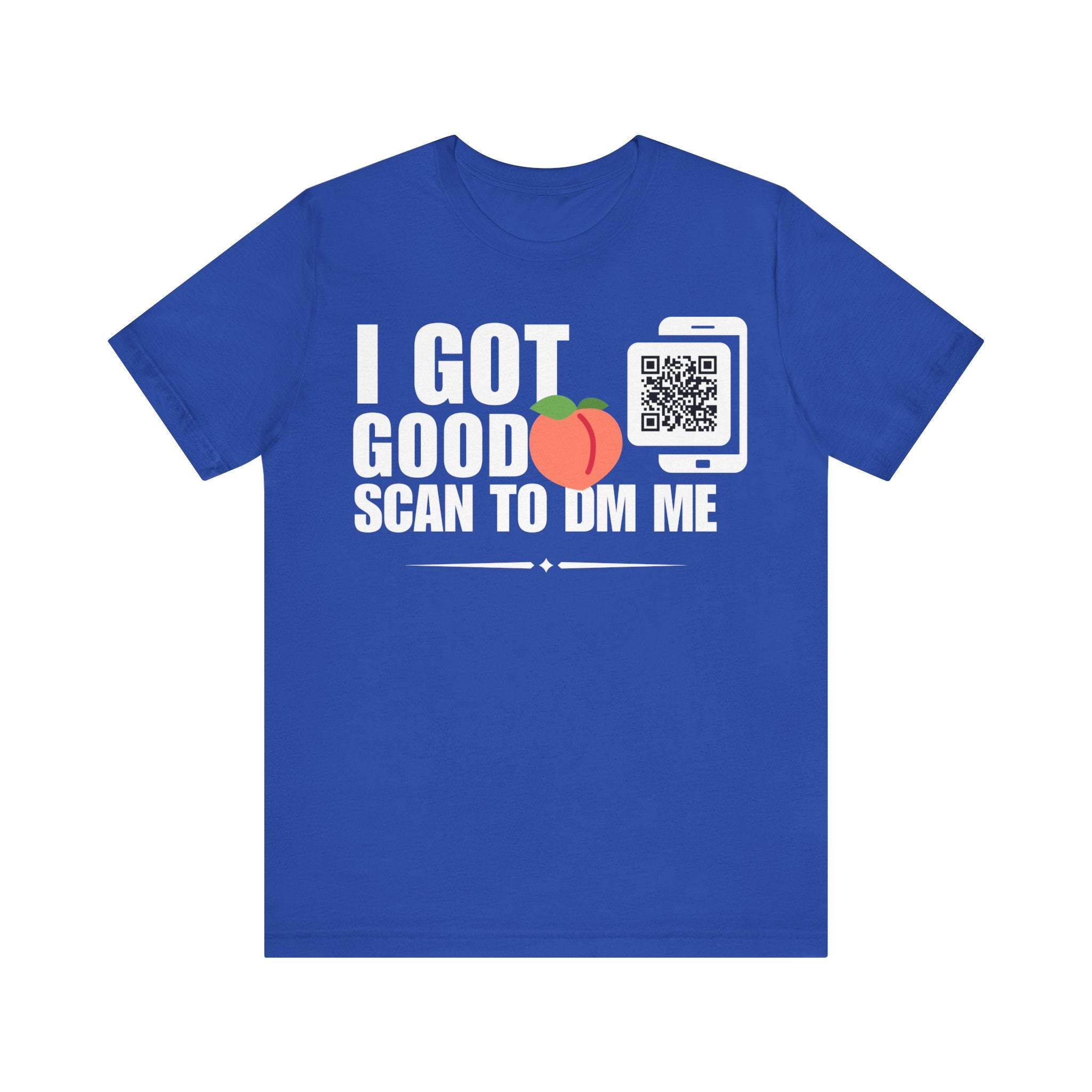 I Got Good Peach QR Contact T-shirt (Single Side Design)