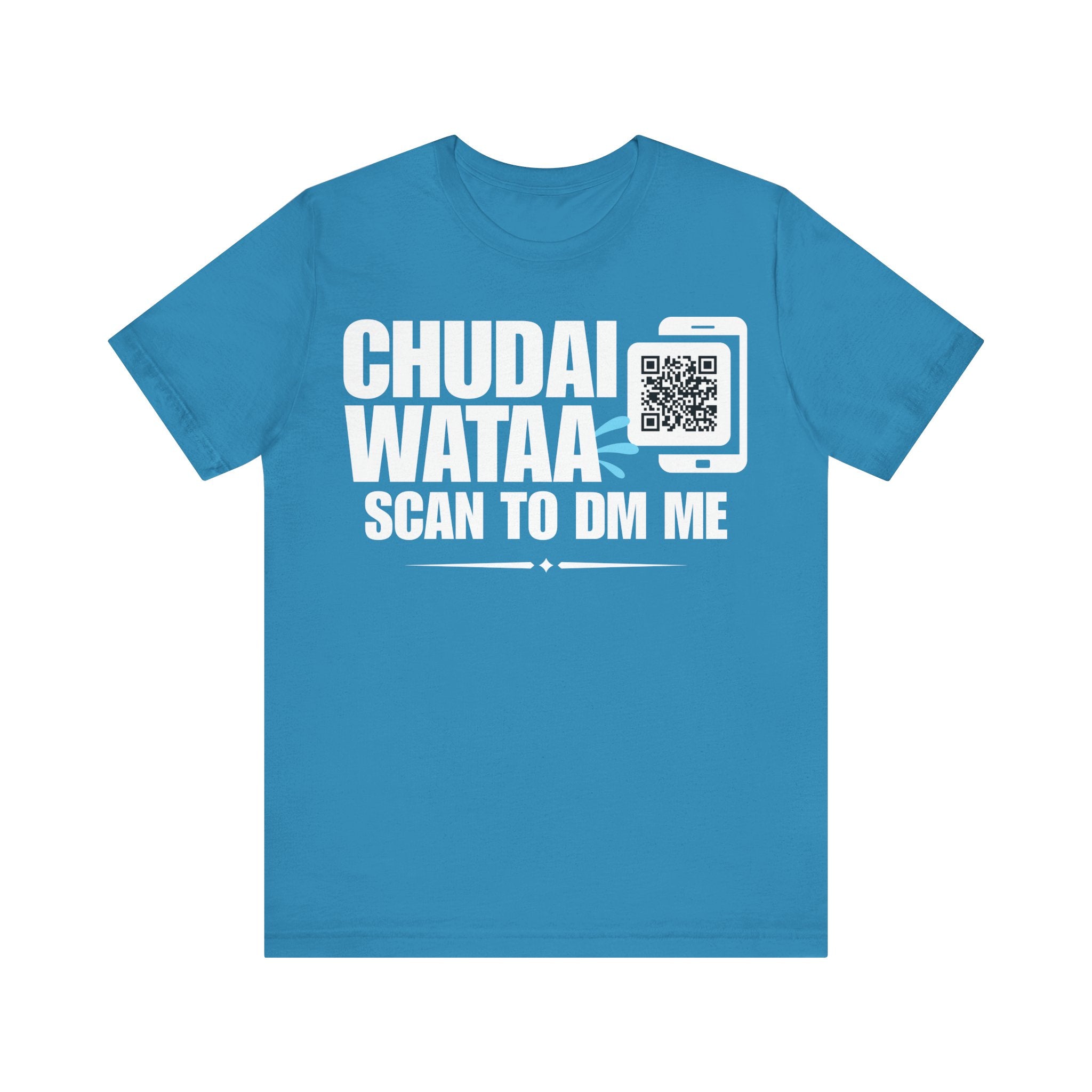 Chudai Wataa QR Contact T-shirt (Single Side Design)