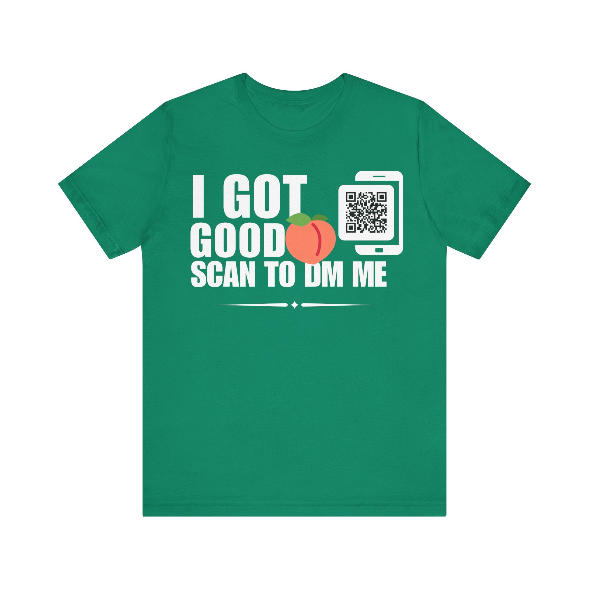 I Got Good Peach QR Contact T-shirt (Single Side Design)