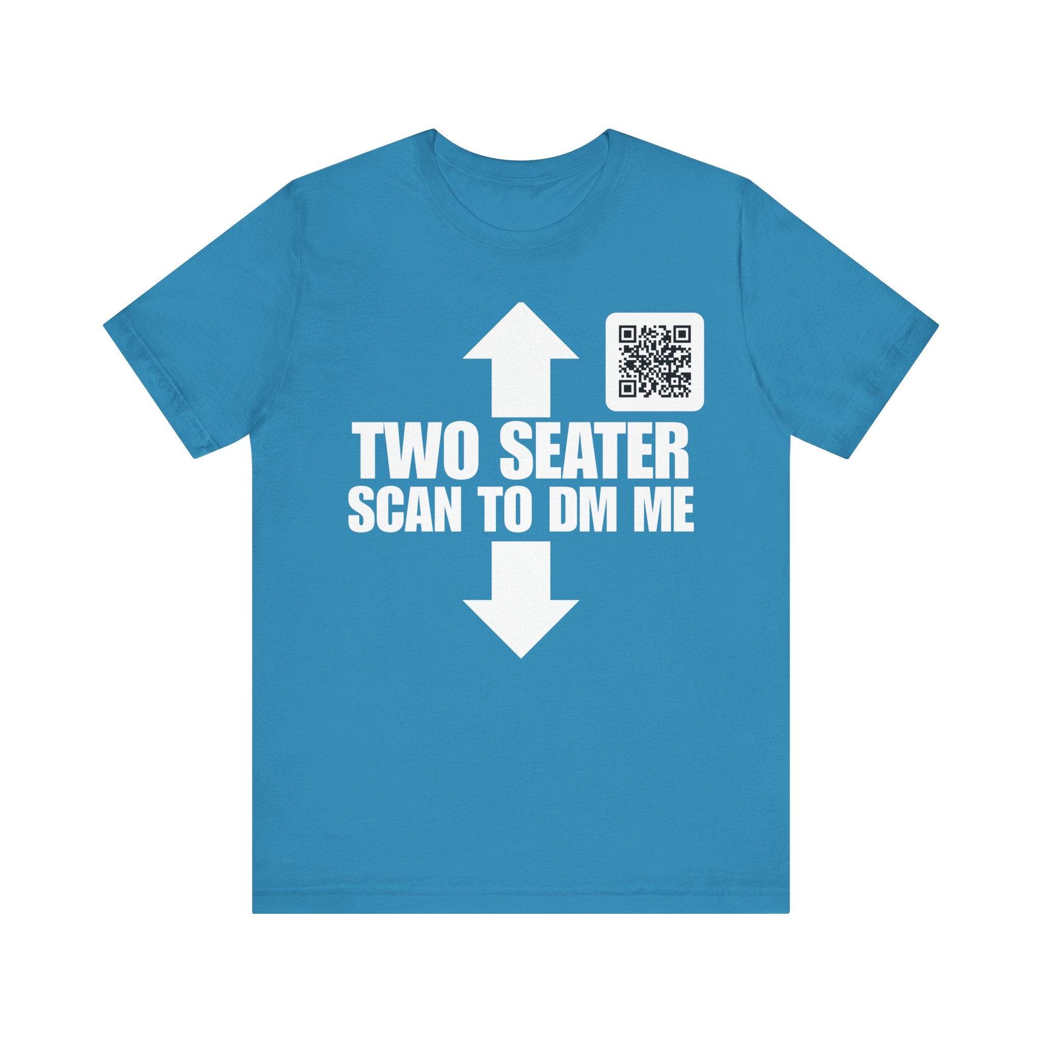 TWO SEATER QR Contact T-shirt (Single Side Design)