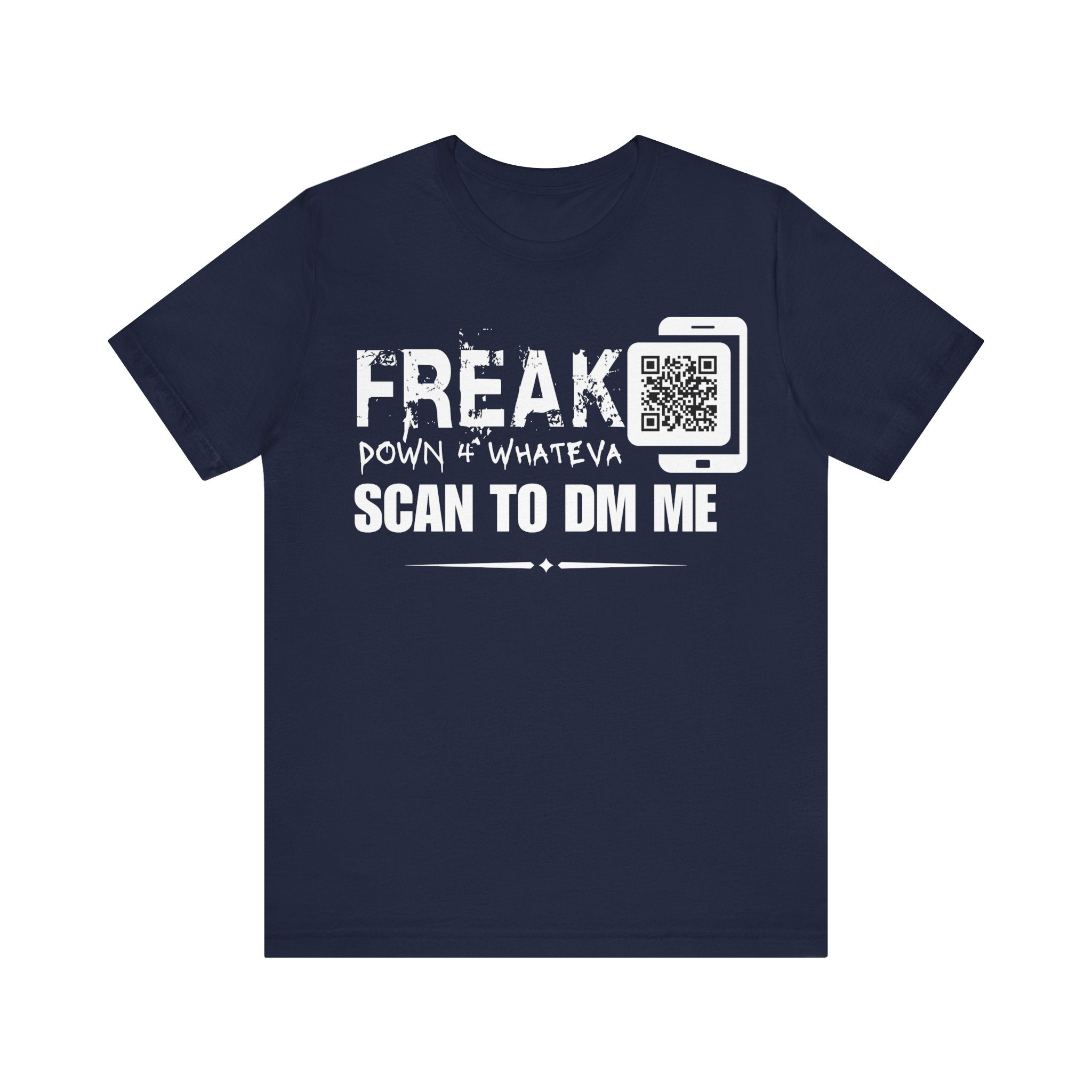 Freak Down 4 Whateva QR Contact T-shirt (Single Side Design)