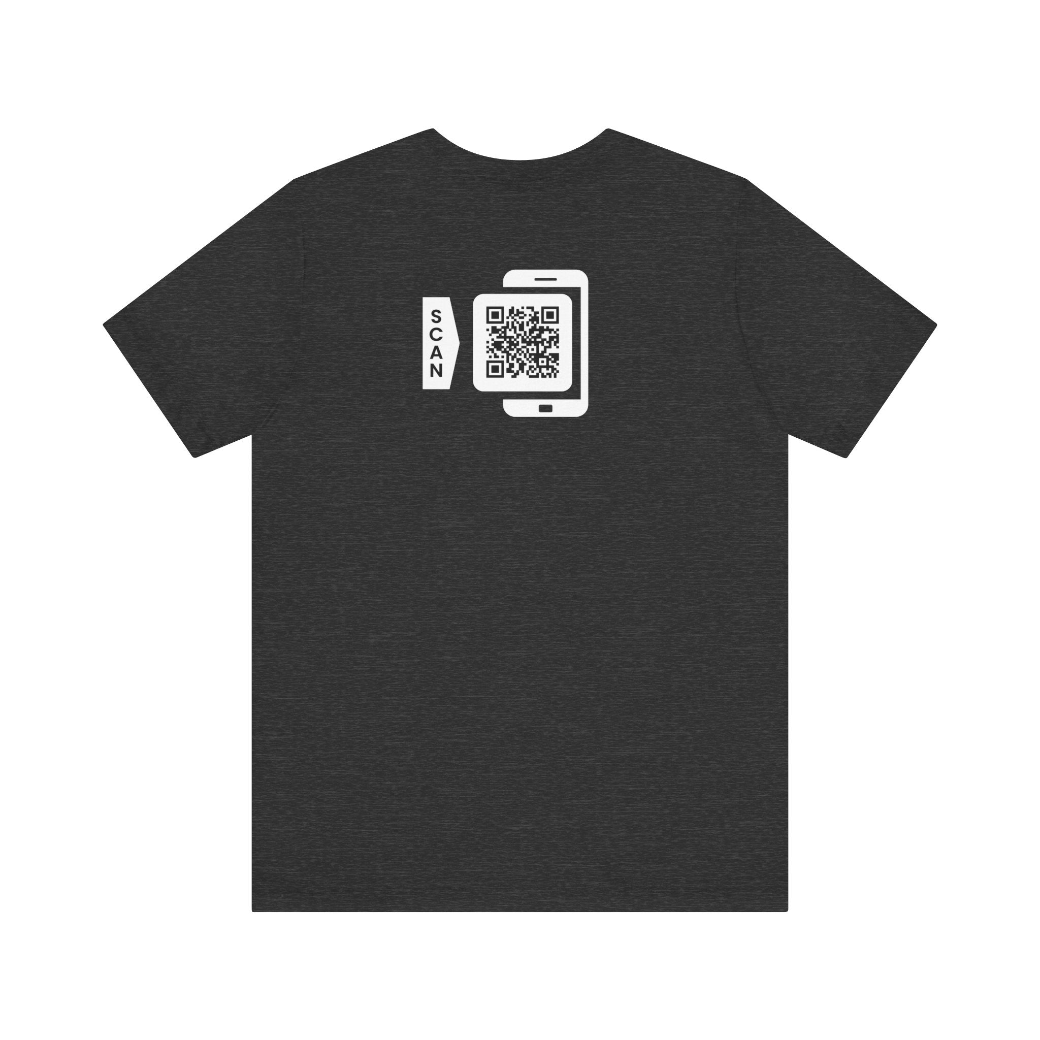 "POWER TOP" QR CODE Freak Contact T-Shirt (Front & Back Design)