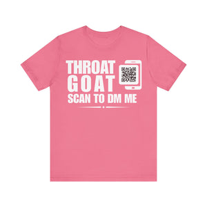 Throat Goat QR Contact T-shirt (Single Side Design)