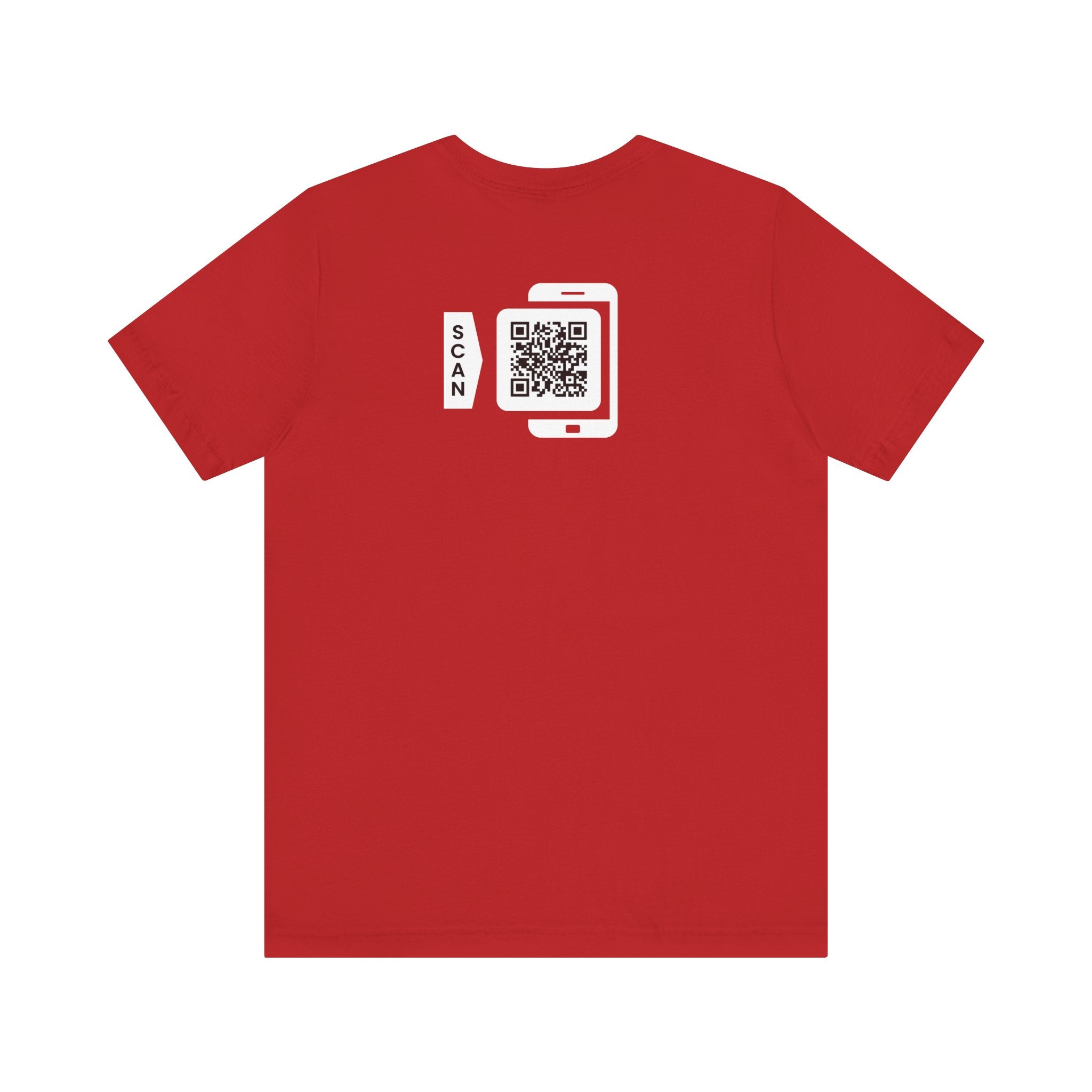 "POWER TOP" QR CODE Freak Contact T-Shirt (Front & Back Design)