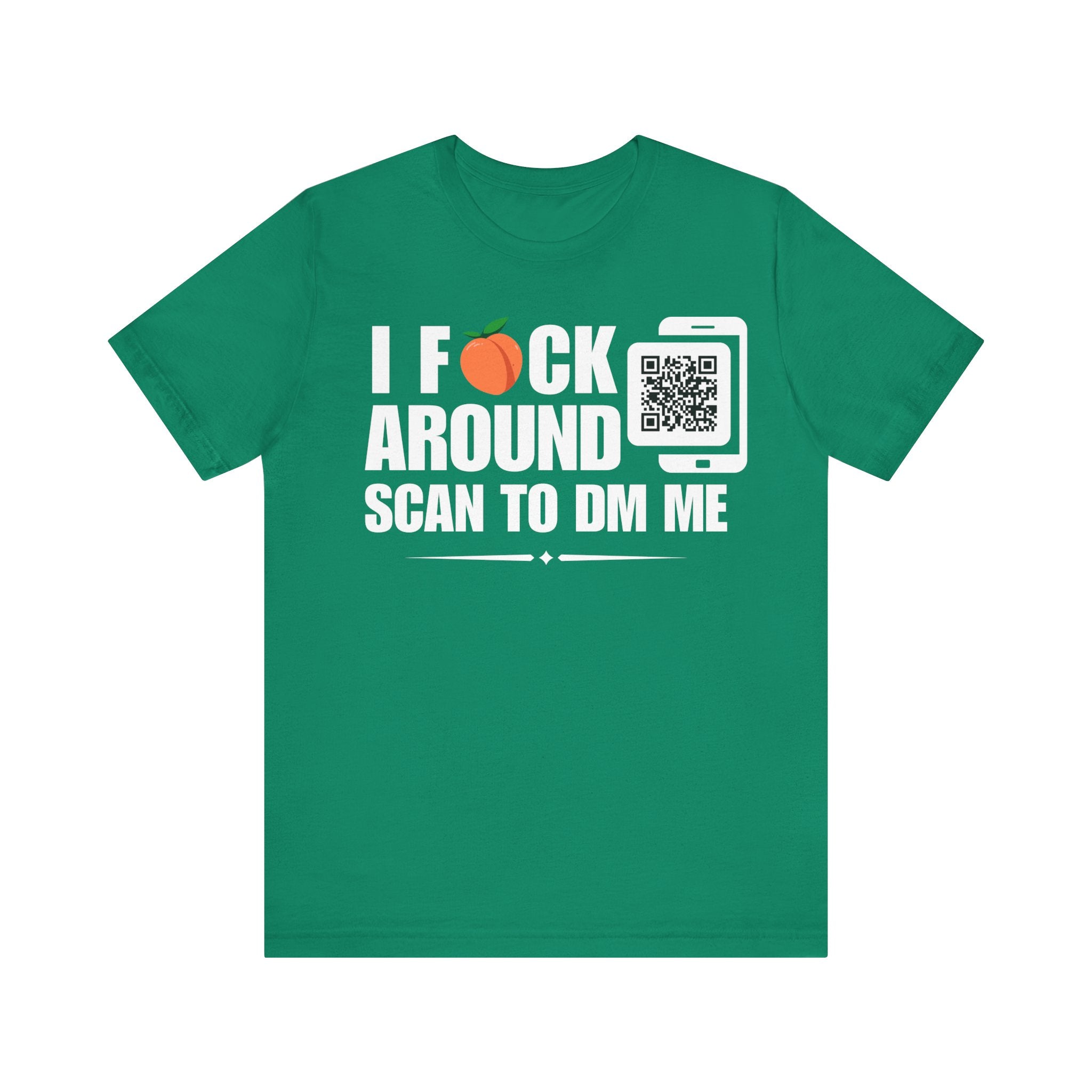 I Fuck Around QR Contact T-shirt (Single Side Design)