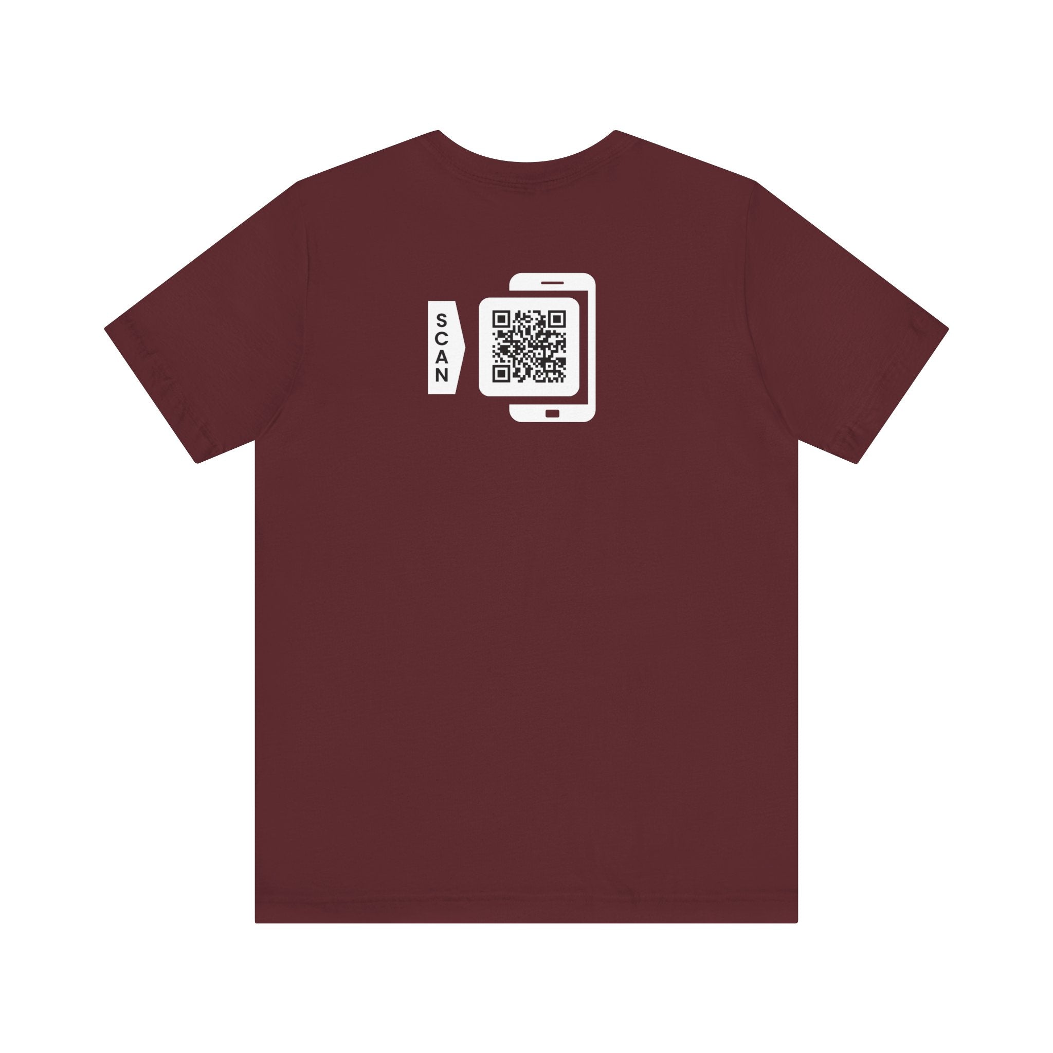 "POWER TOP" QR CODE Freak Contact T-Shirt (Front & Back Design)