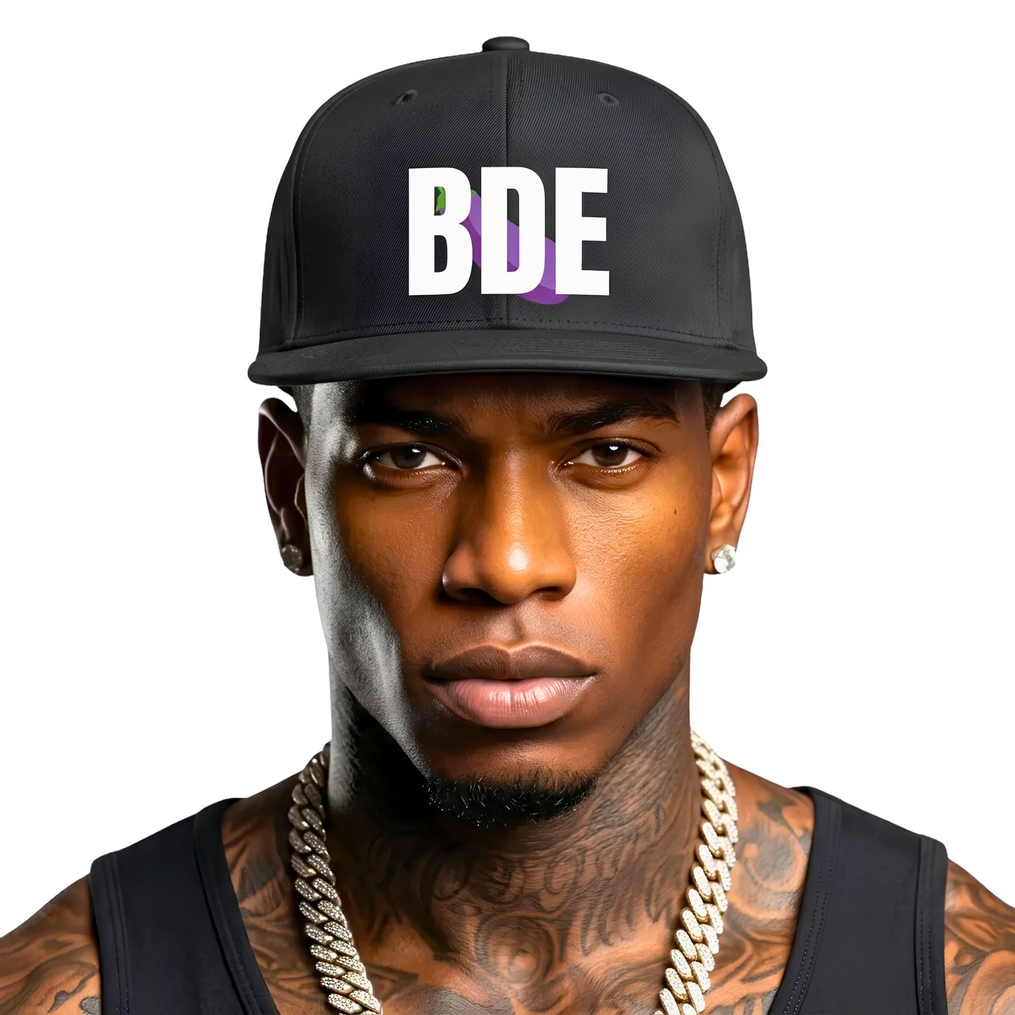 BDE Eggplant Snapback Cap