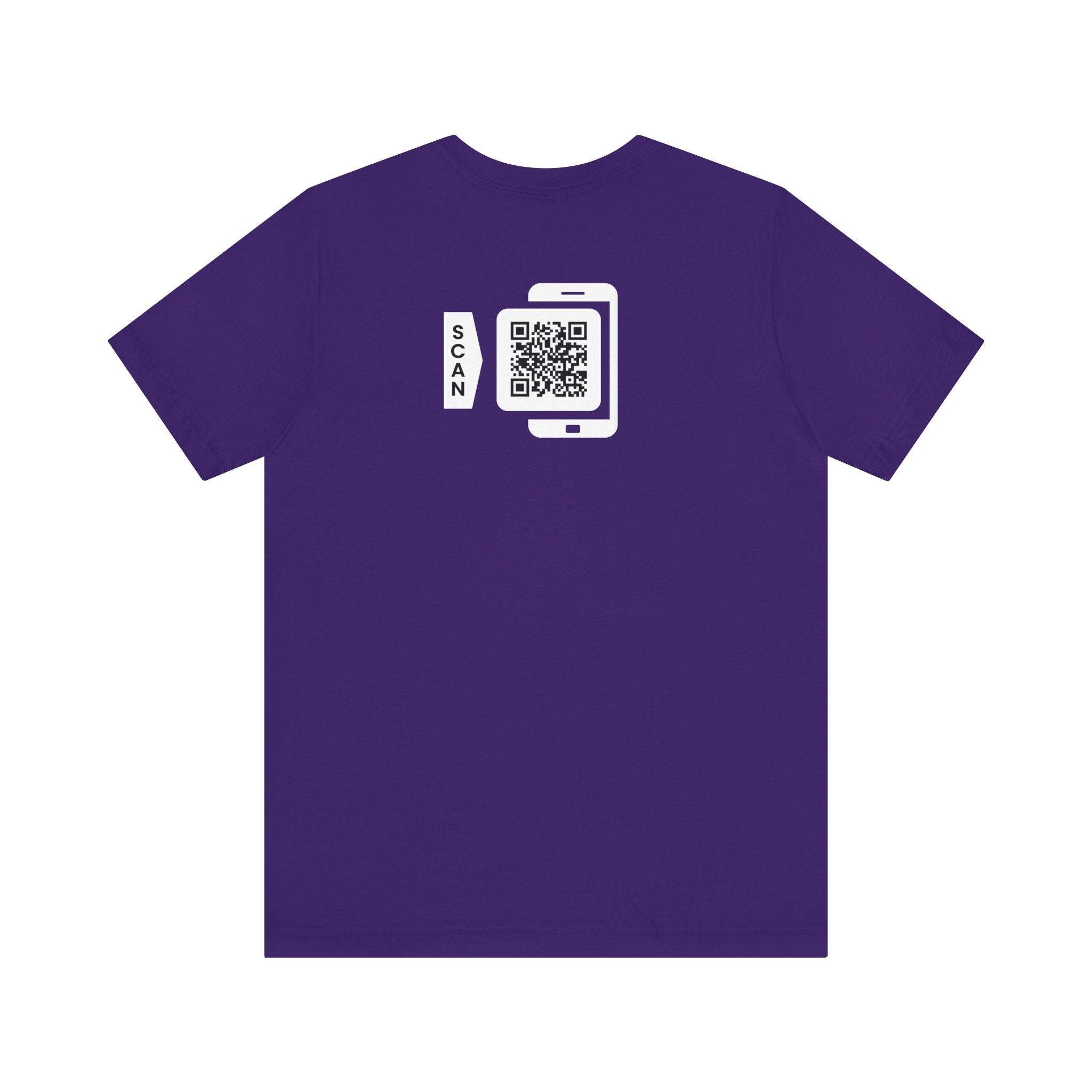 "POWER TOP" QR CODE Freak Contact T-Shirt (Front & Back Design)
