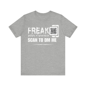 Freak Down 4 Whateva QR Contact T-shirt (Single Side Design)