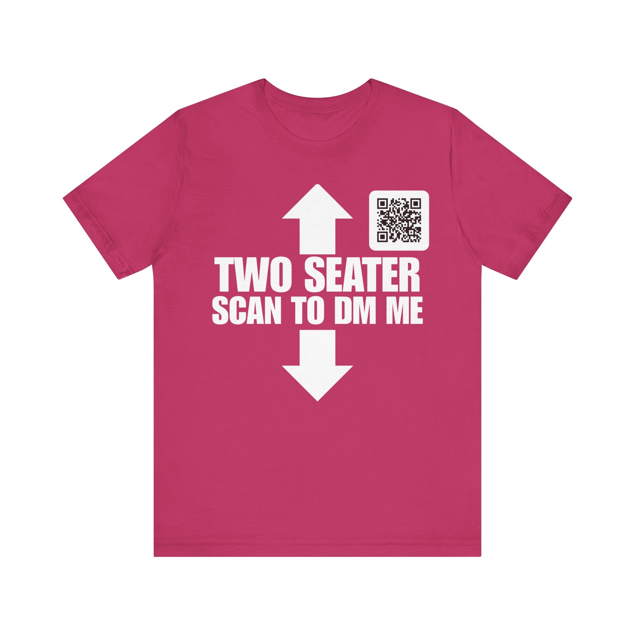 TWO SEATER QR Contact T-shirt (Single Side Design)
