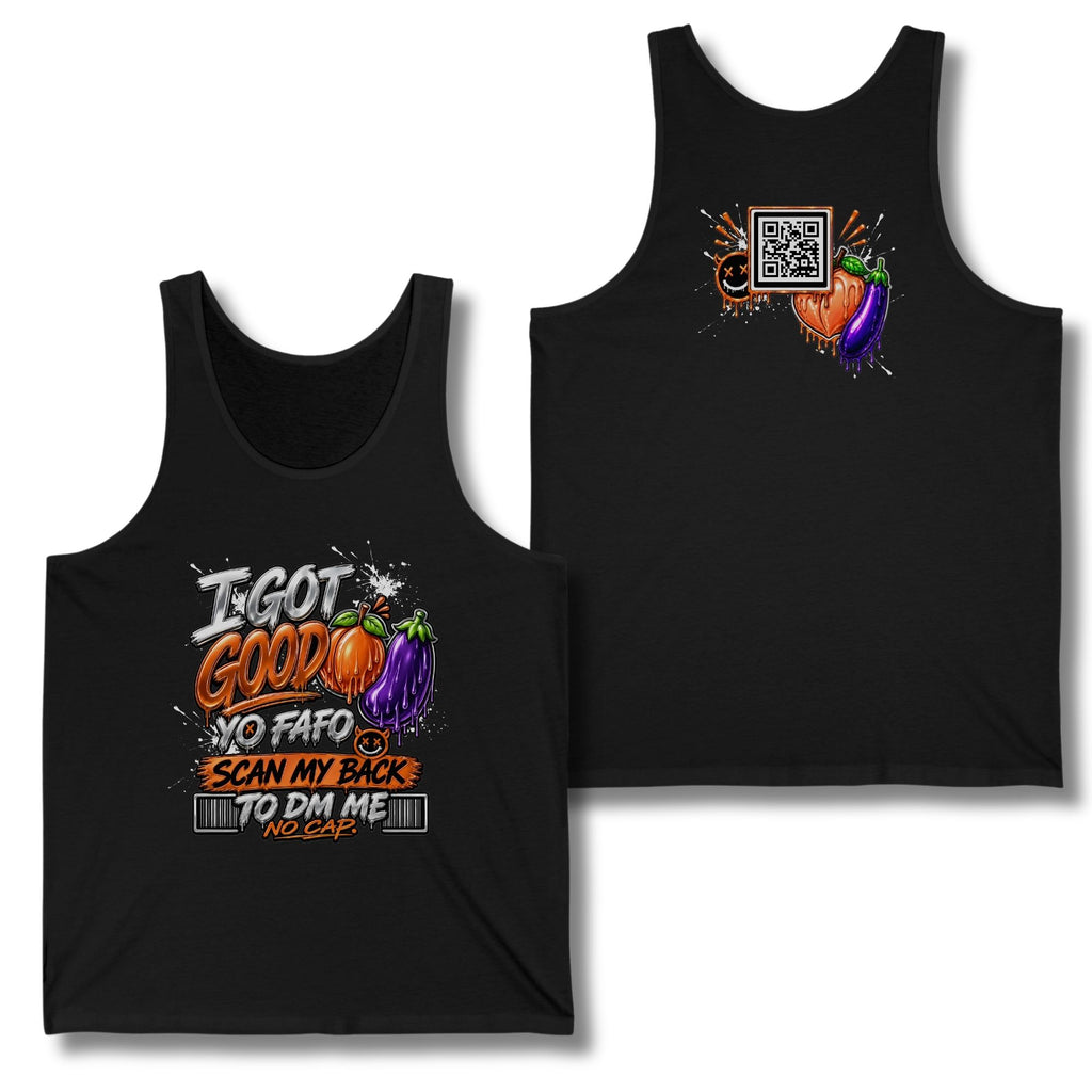 I Got Good Peach and Eggplant Tank Top