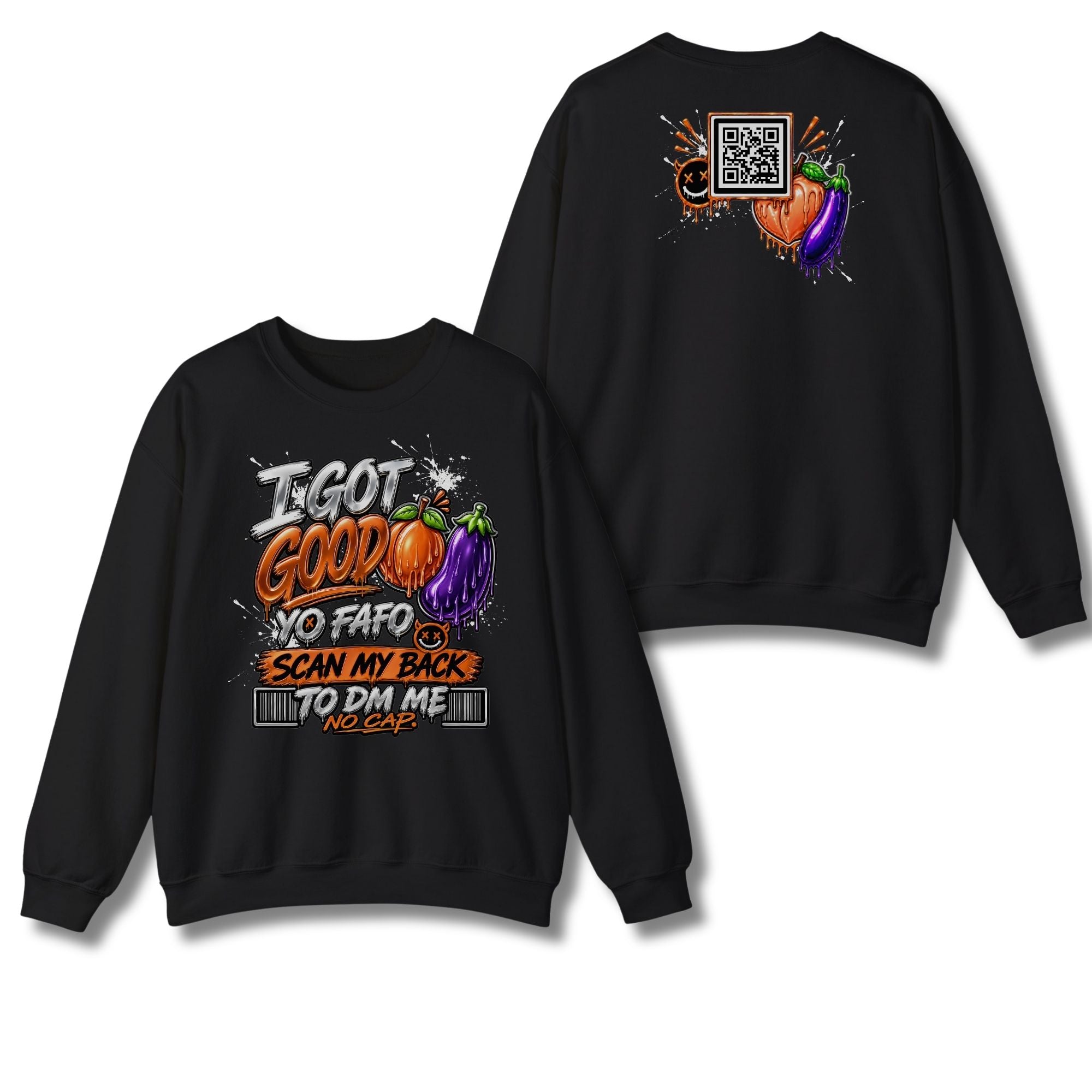 I Got Good Peach and Eggplant Sweatshirt