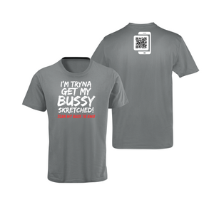 Bussy Skretched QR Code T-Shirt