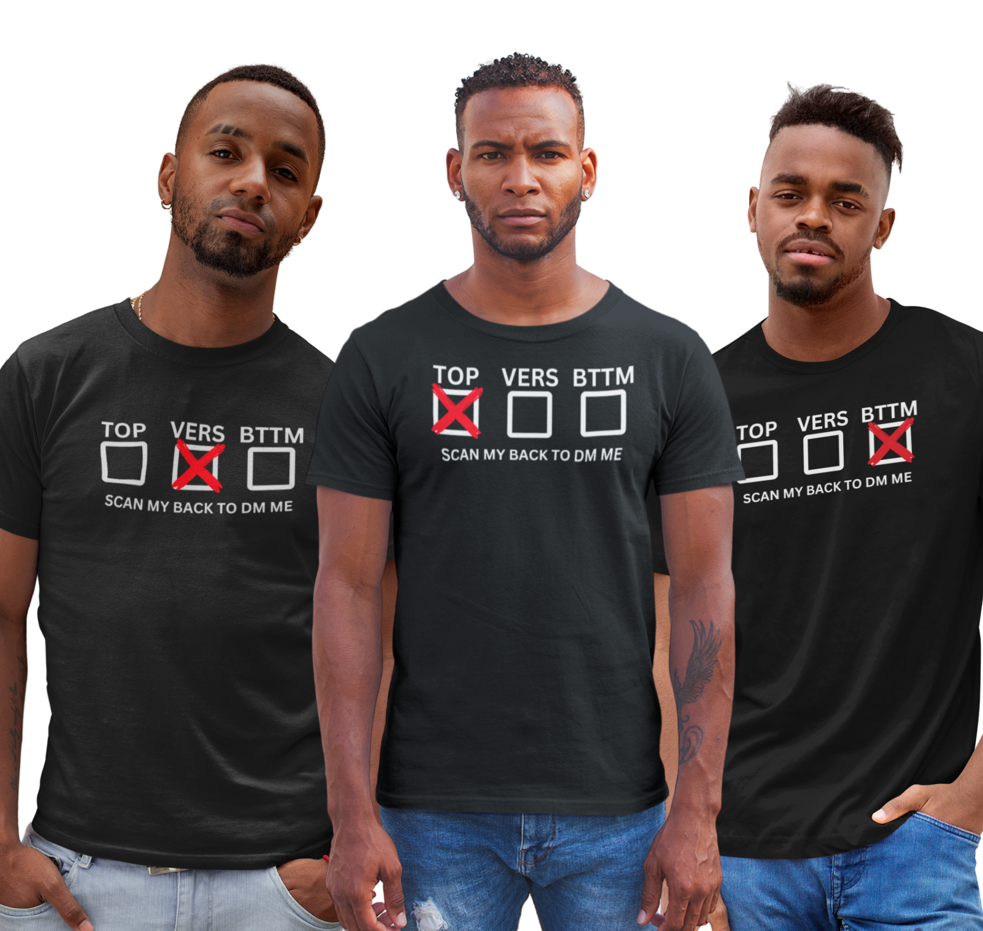 Sexual Position Checkbox QR Code T-Shirt