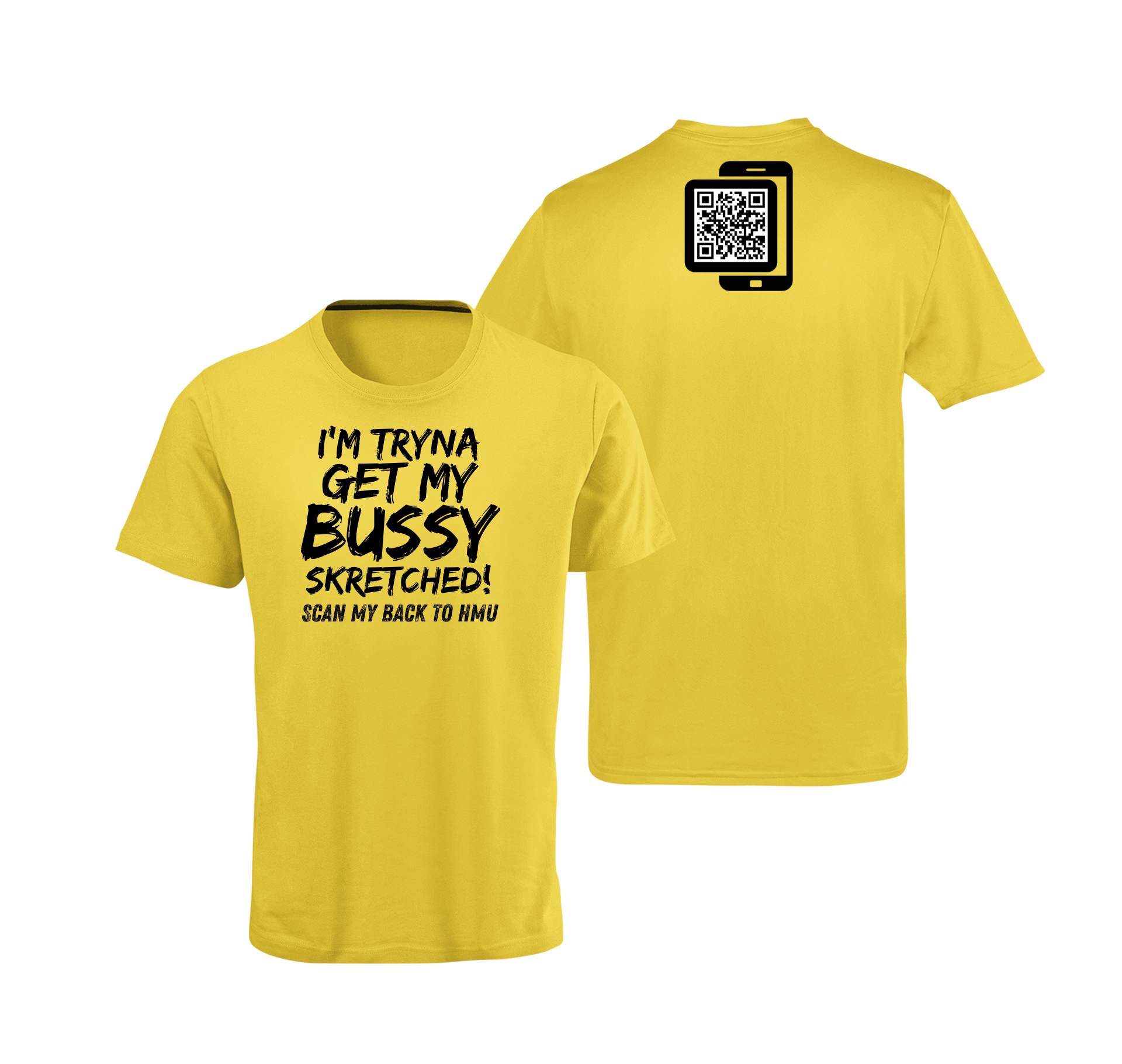 Bussy Skretched QR Code T-Shirt