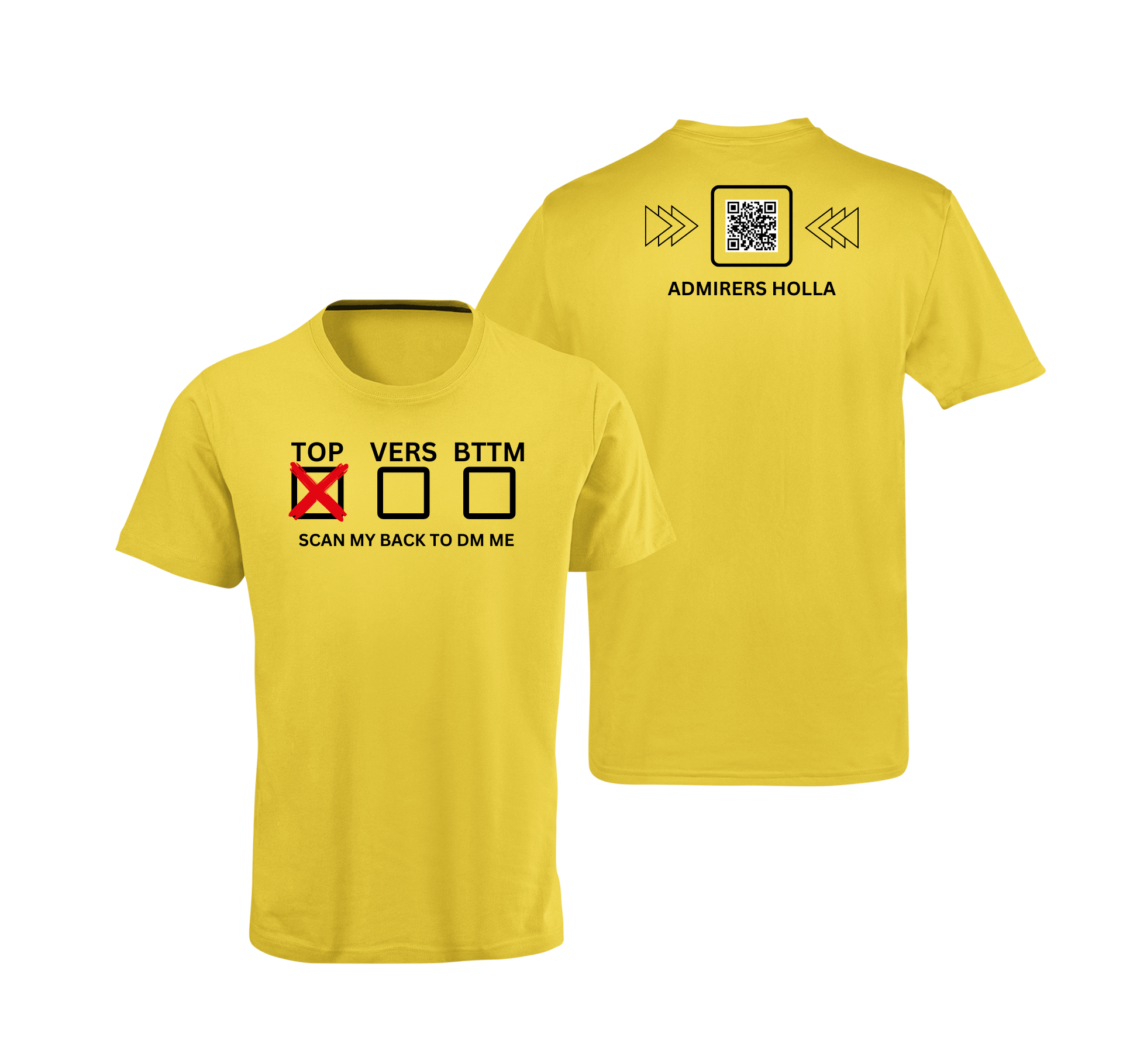 Sexual Position Checkbox QR Code T-Shirt