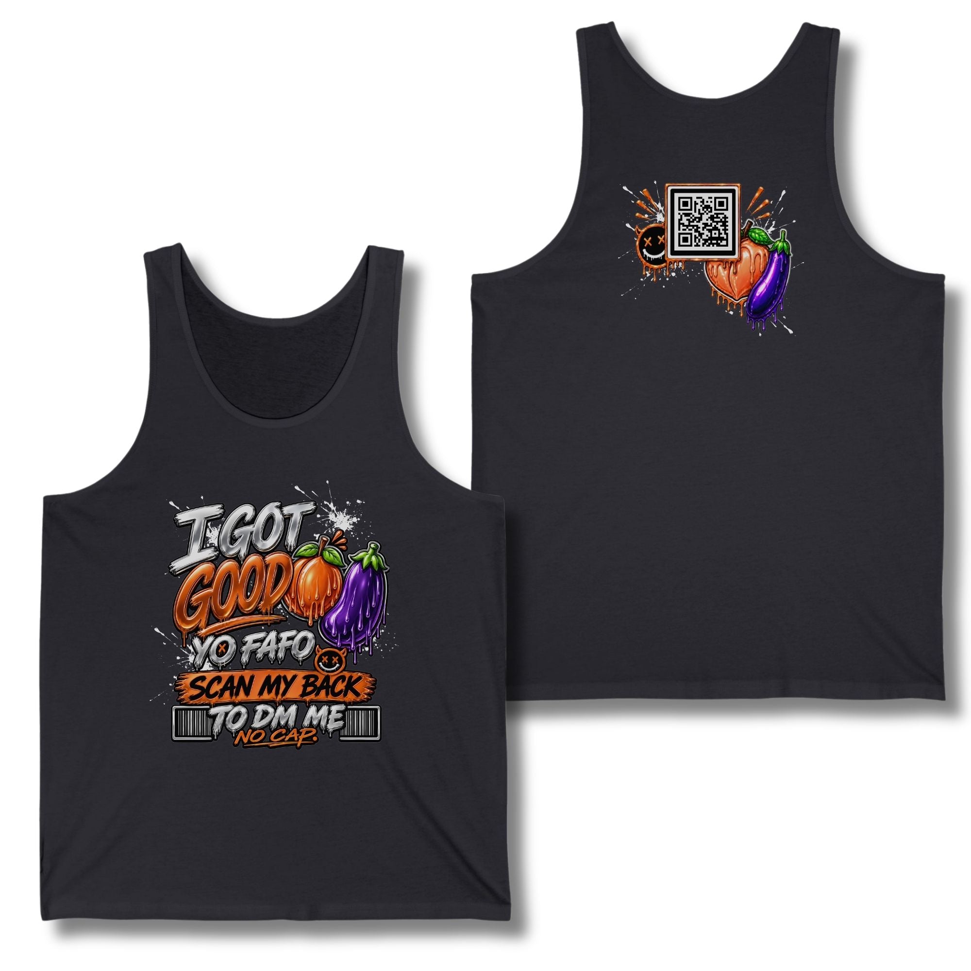 I Got Good Peach and Eggplant Tank Top