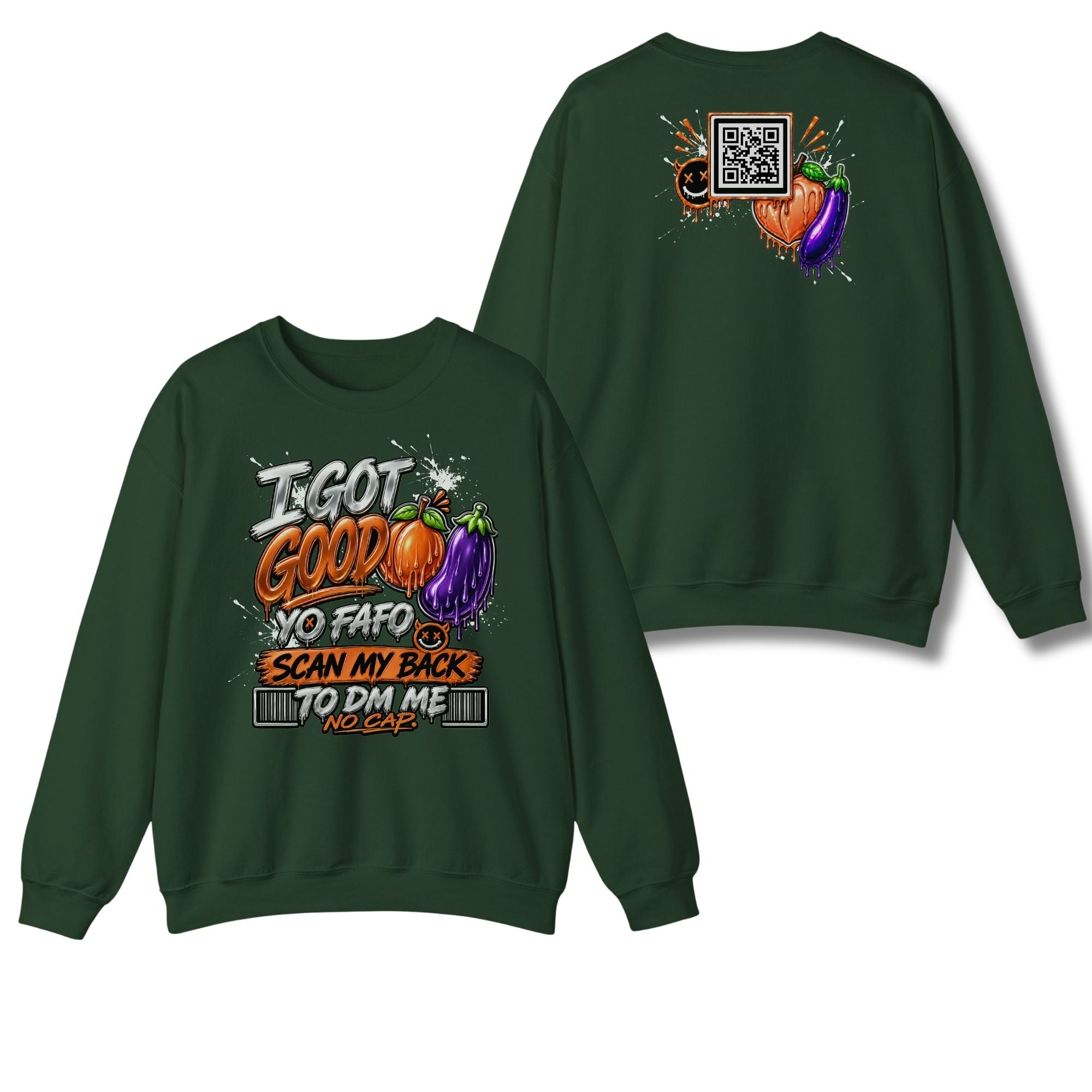 I Got Good Peach and Eggplant Sweatshirt