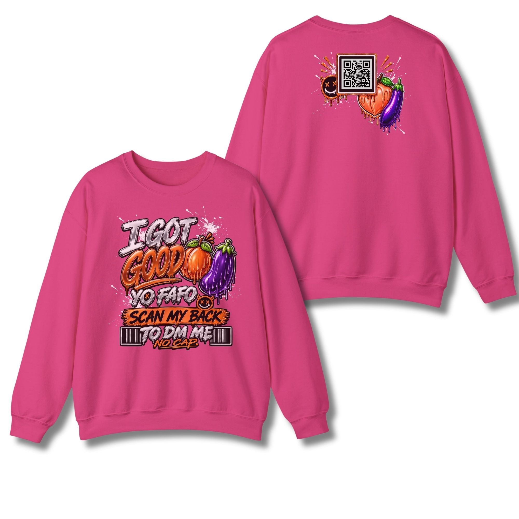 I Got Good Peach and Eggplant Sweatshirt