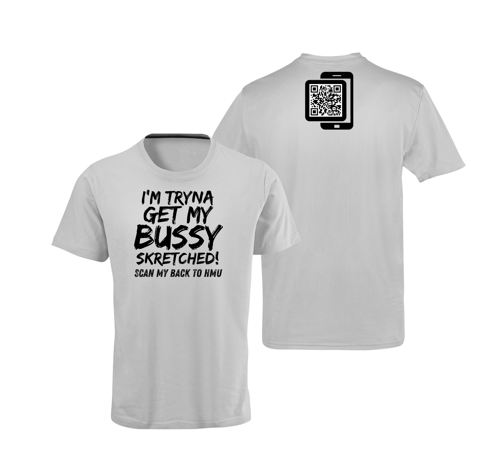 Bussy Skretched QR Code T-Shirt