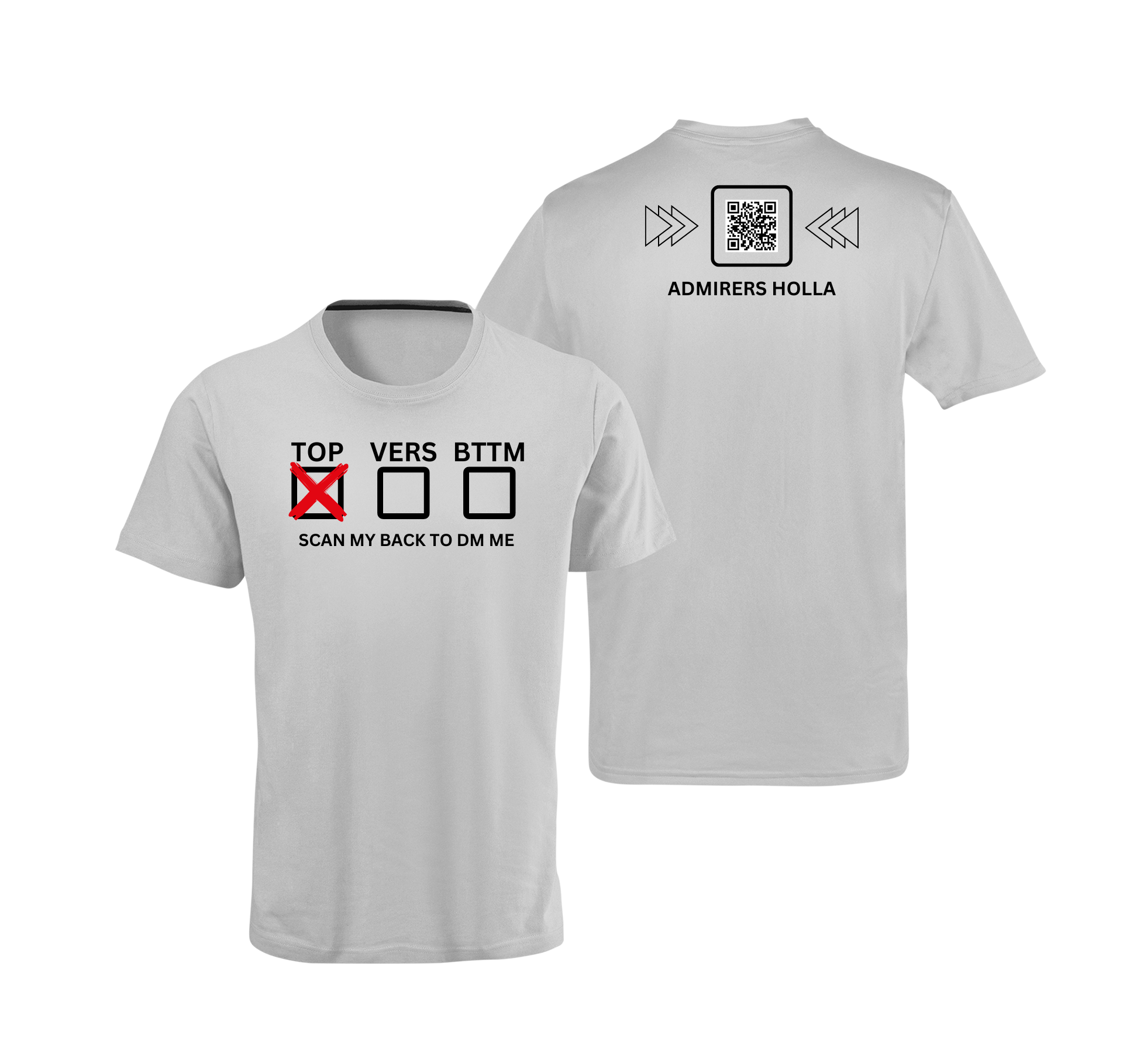 Sexual Position Checkbox QR Code T-Shirt