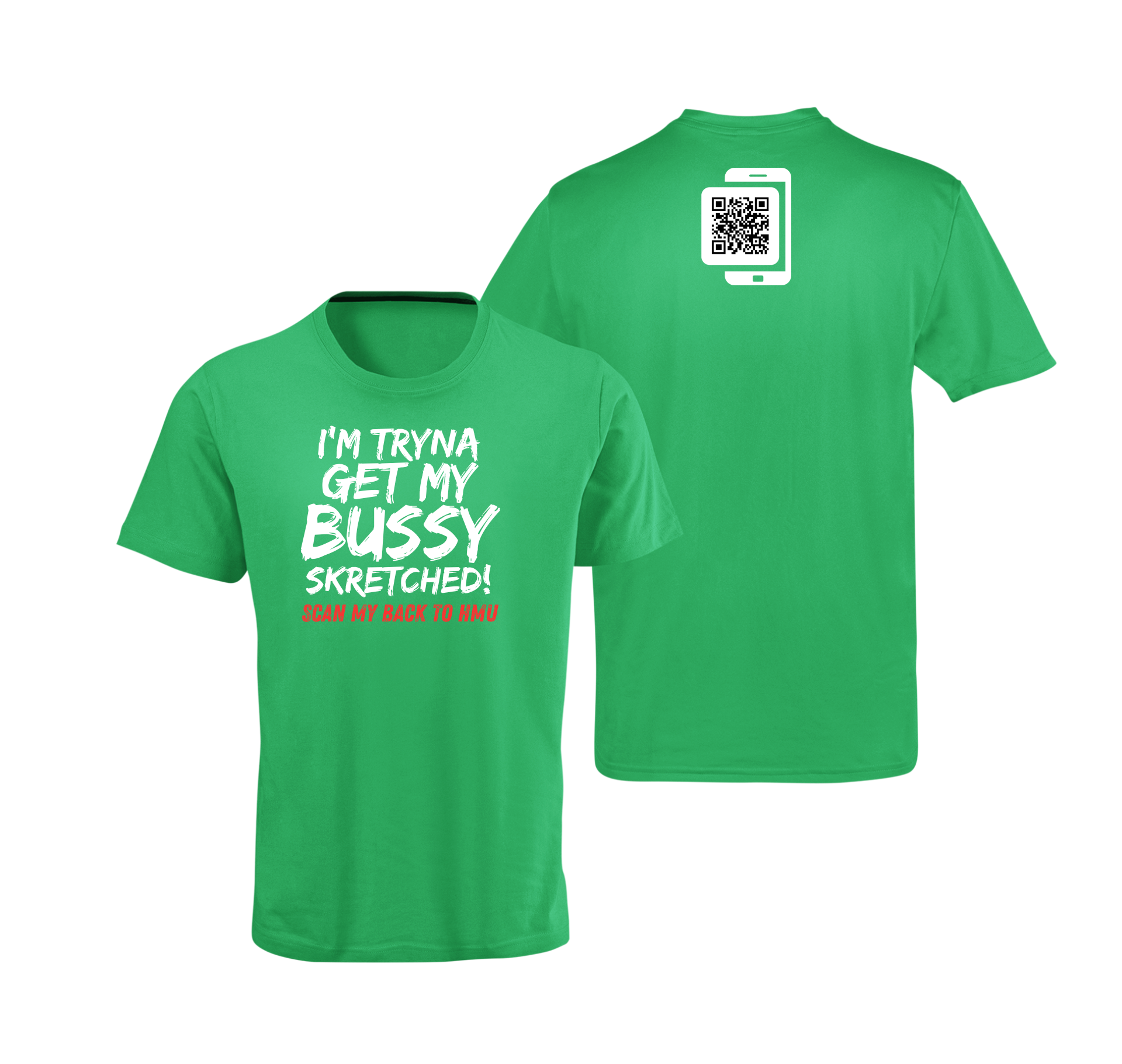 Bussy Skretched QR Code T-Shirt