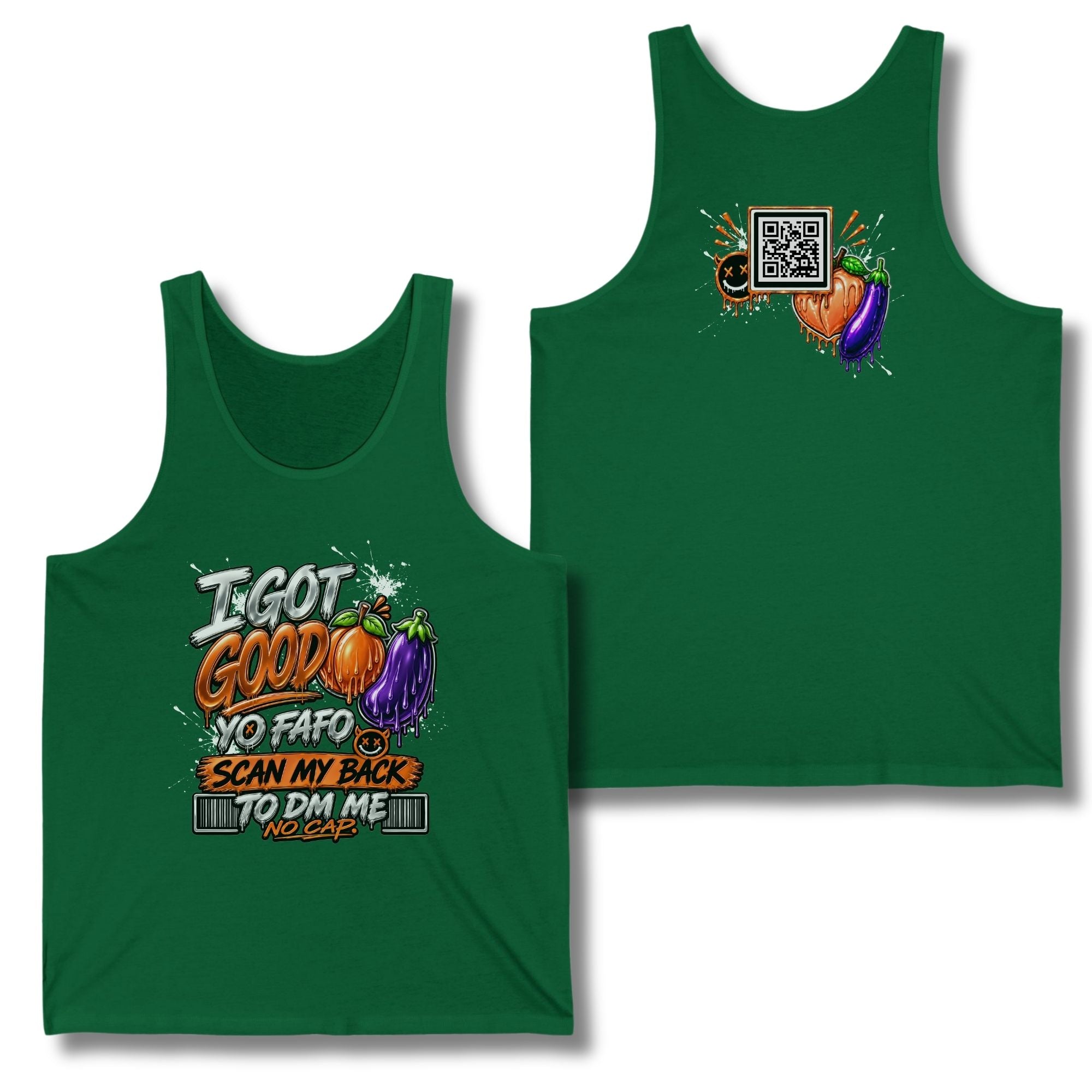 I Got Good Peach and Eggplant Tank Top