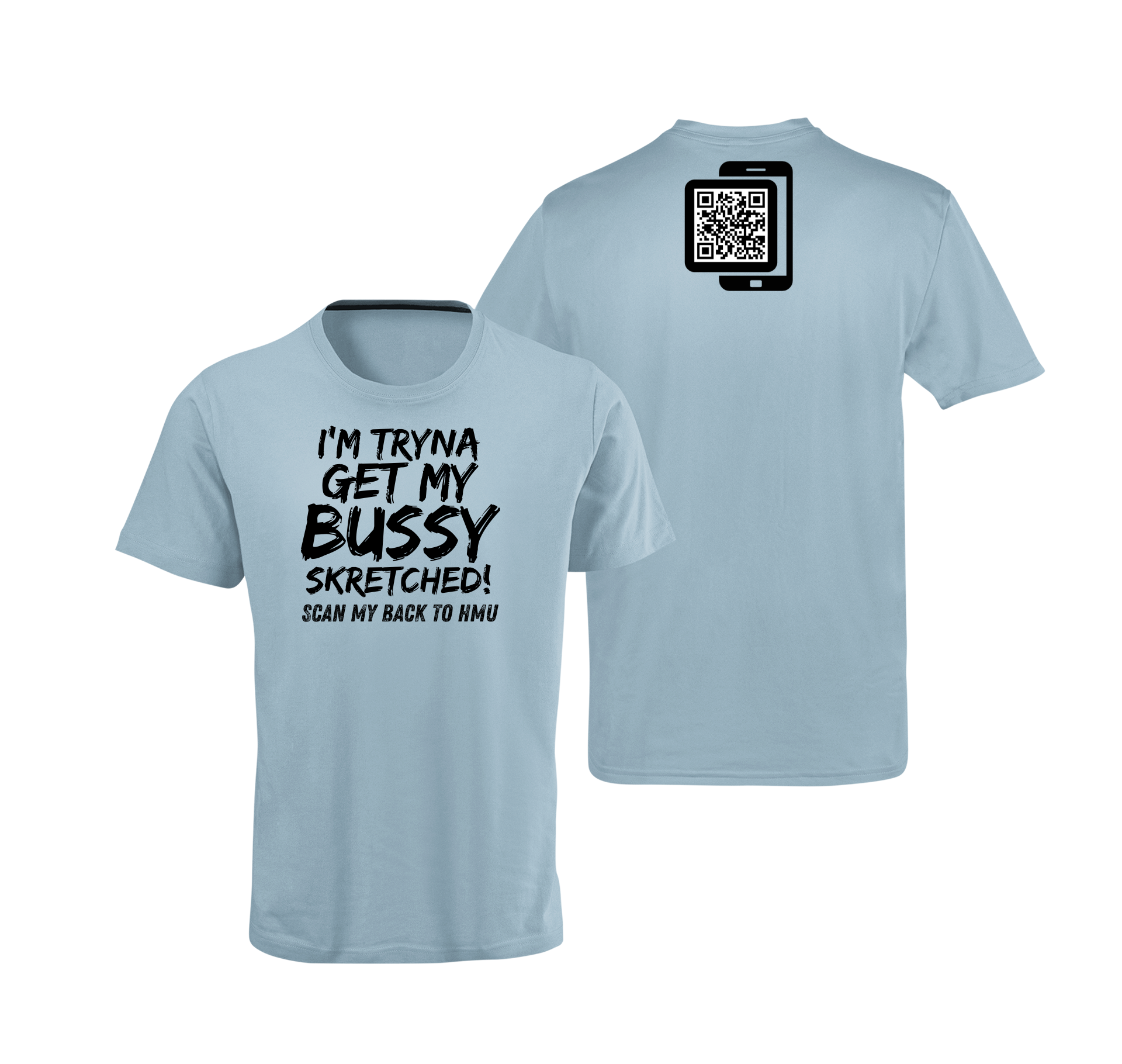 Bussy Skretched QR Code T-Shirt