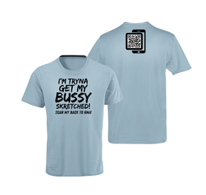 Bussy Skretched QR Code T-Shirt