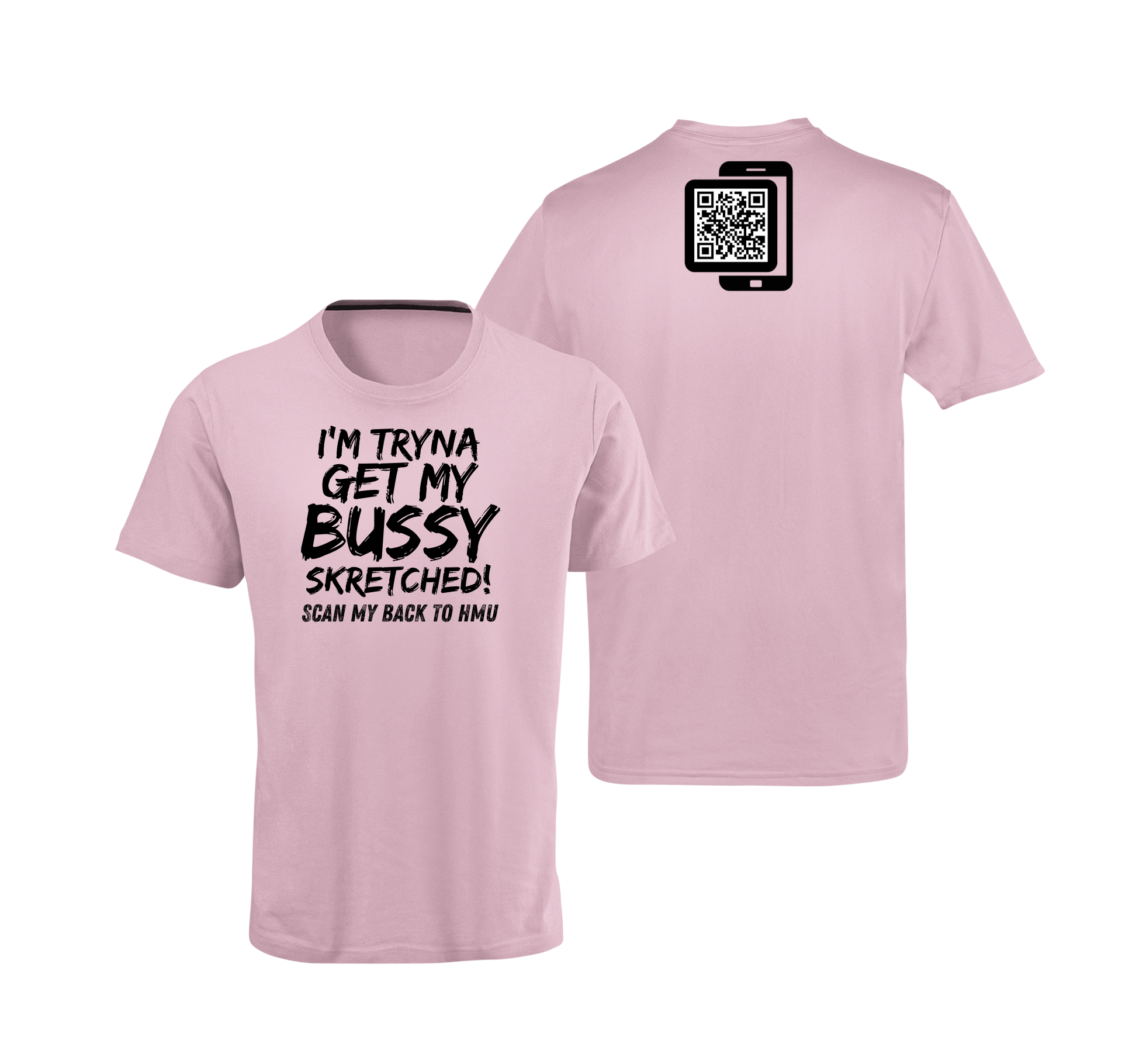 Bussy Skretched QR Code T-Shirt