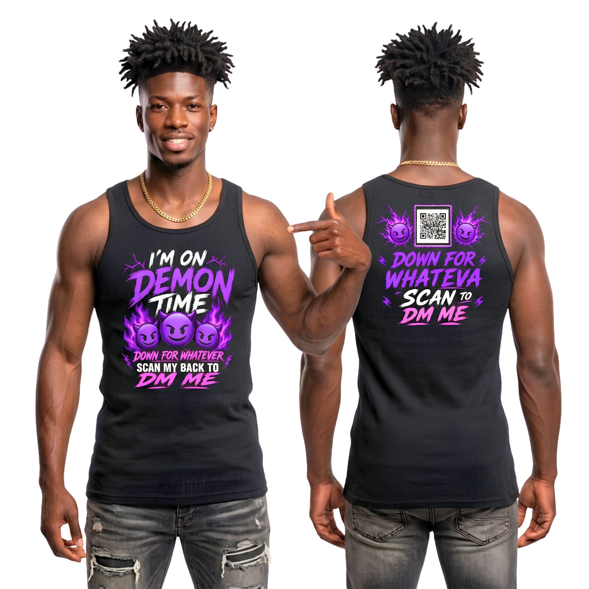 I'm On Demon Time Tank Top