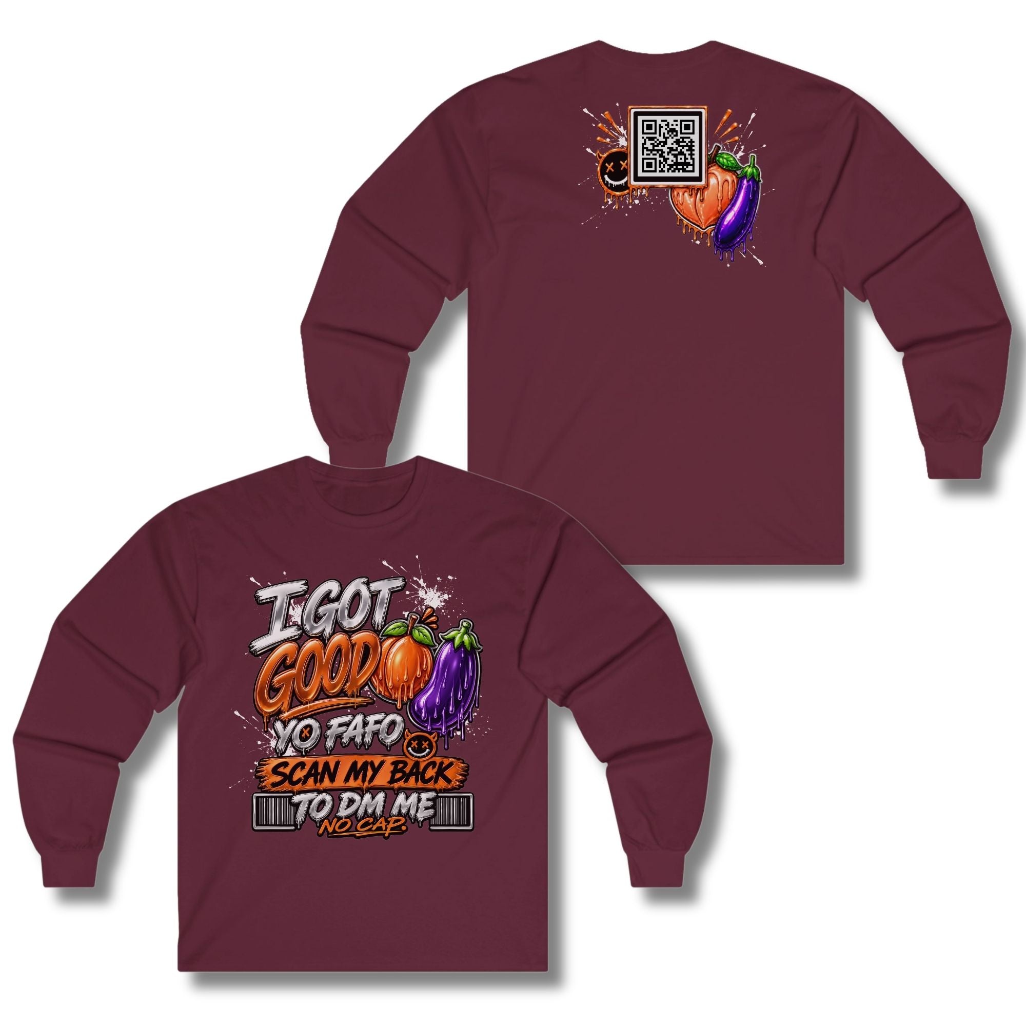 I Got Good Peach and Eggplant Long Sleeve