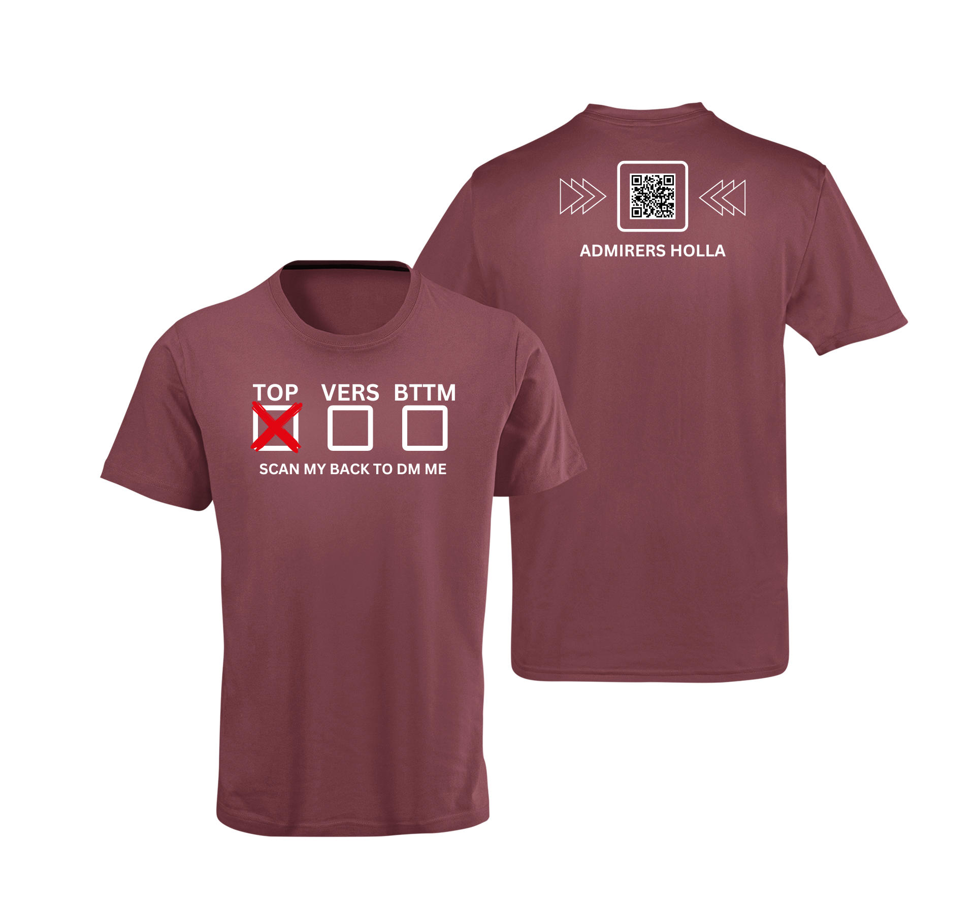 Sexual Position Checkbox QR Code T-Shirt