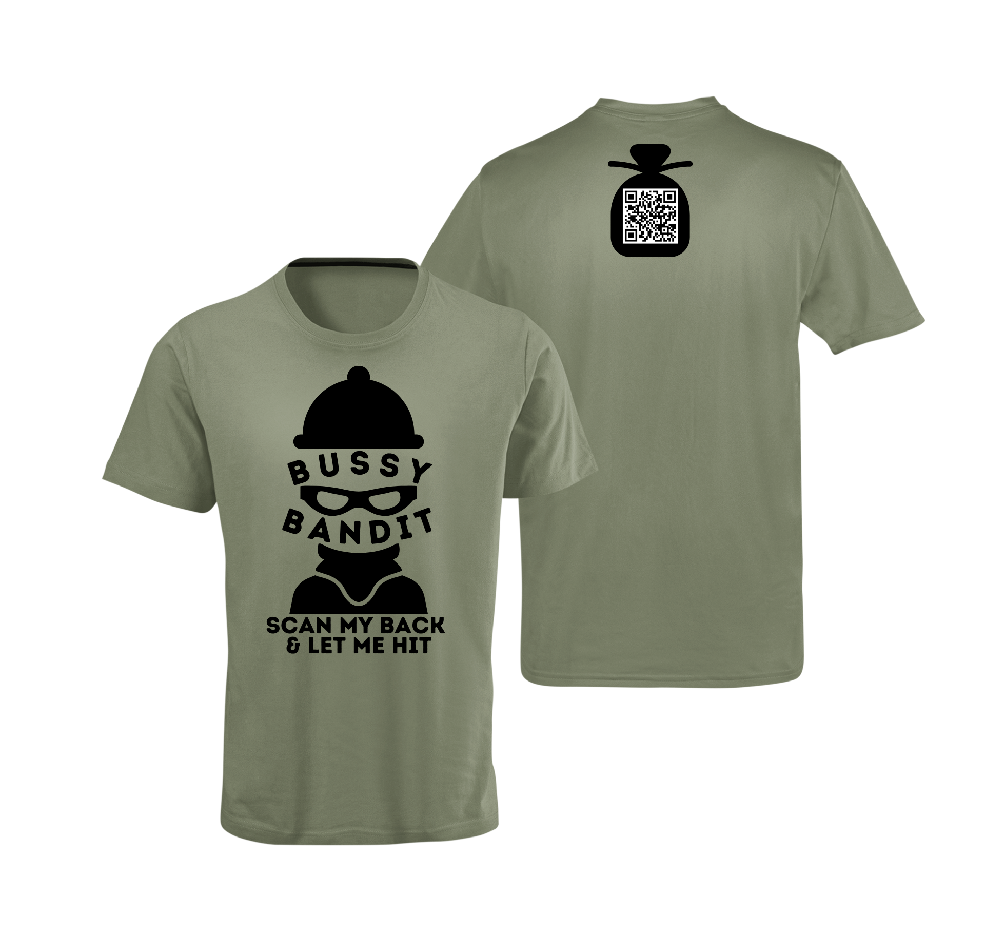 Bussy Bandit QR Code T-Shirt