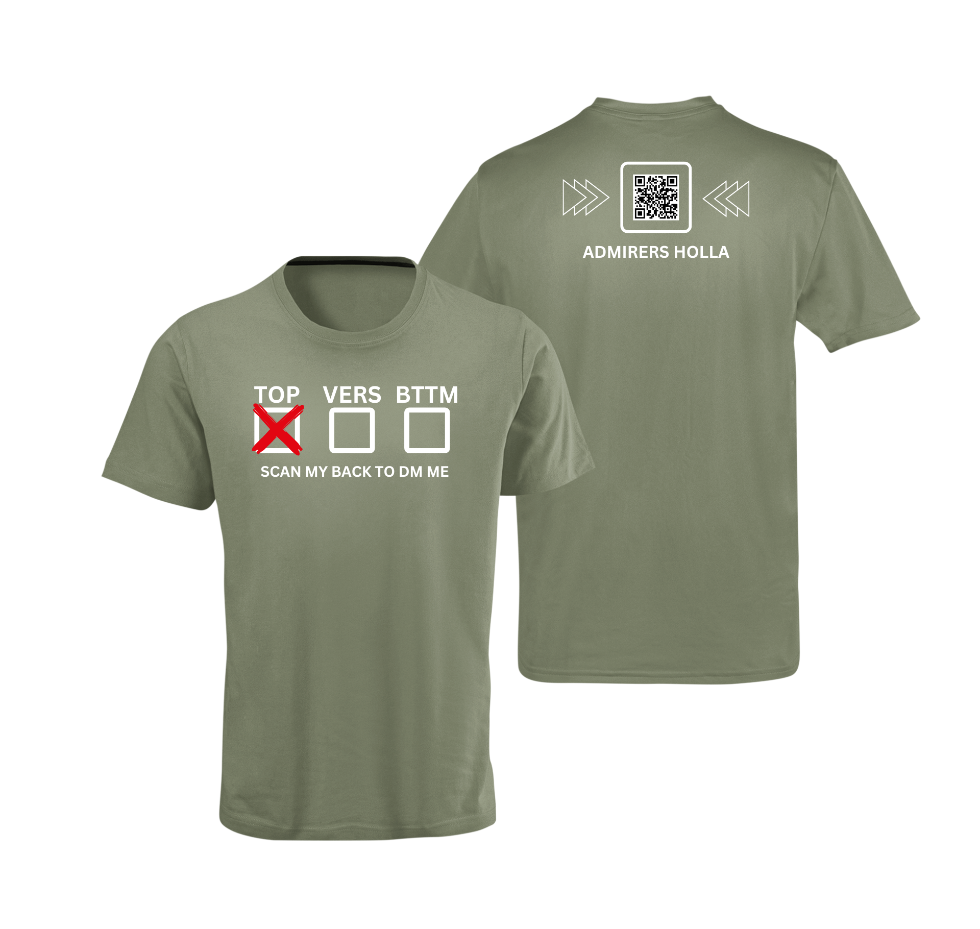 Sexual Position Checkbox QR Code T-Shirt