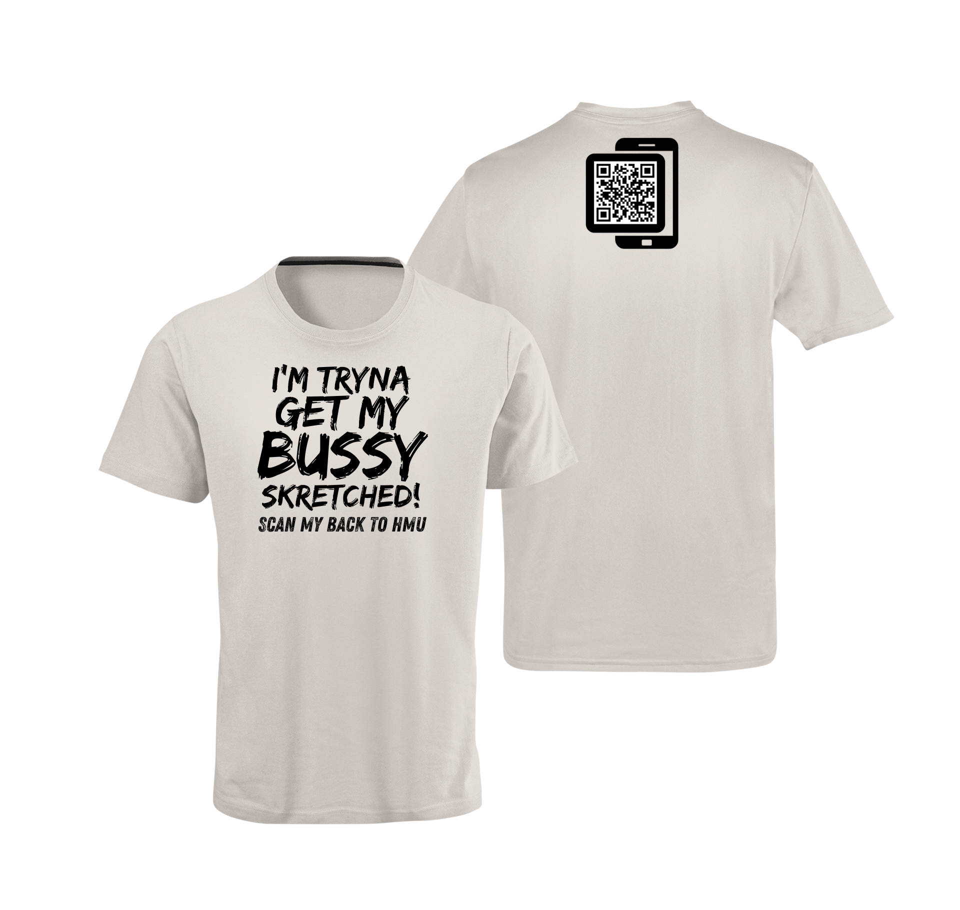Bussy Skretched QR Code T-Shirt