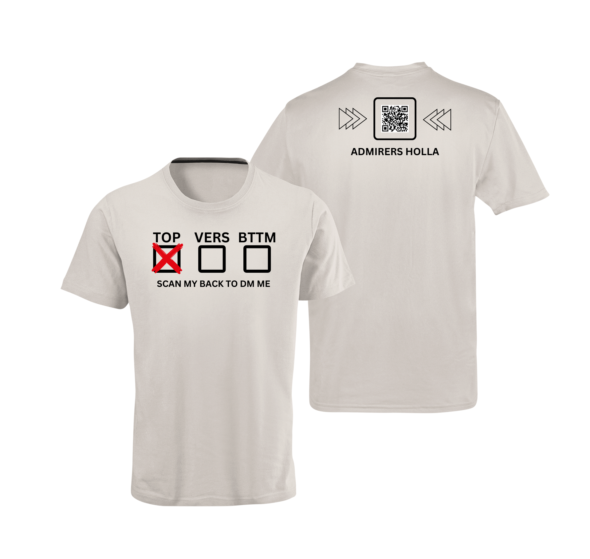 Sexual Position Checkbox QR Code T-Shirt