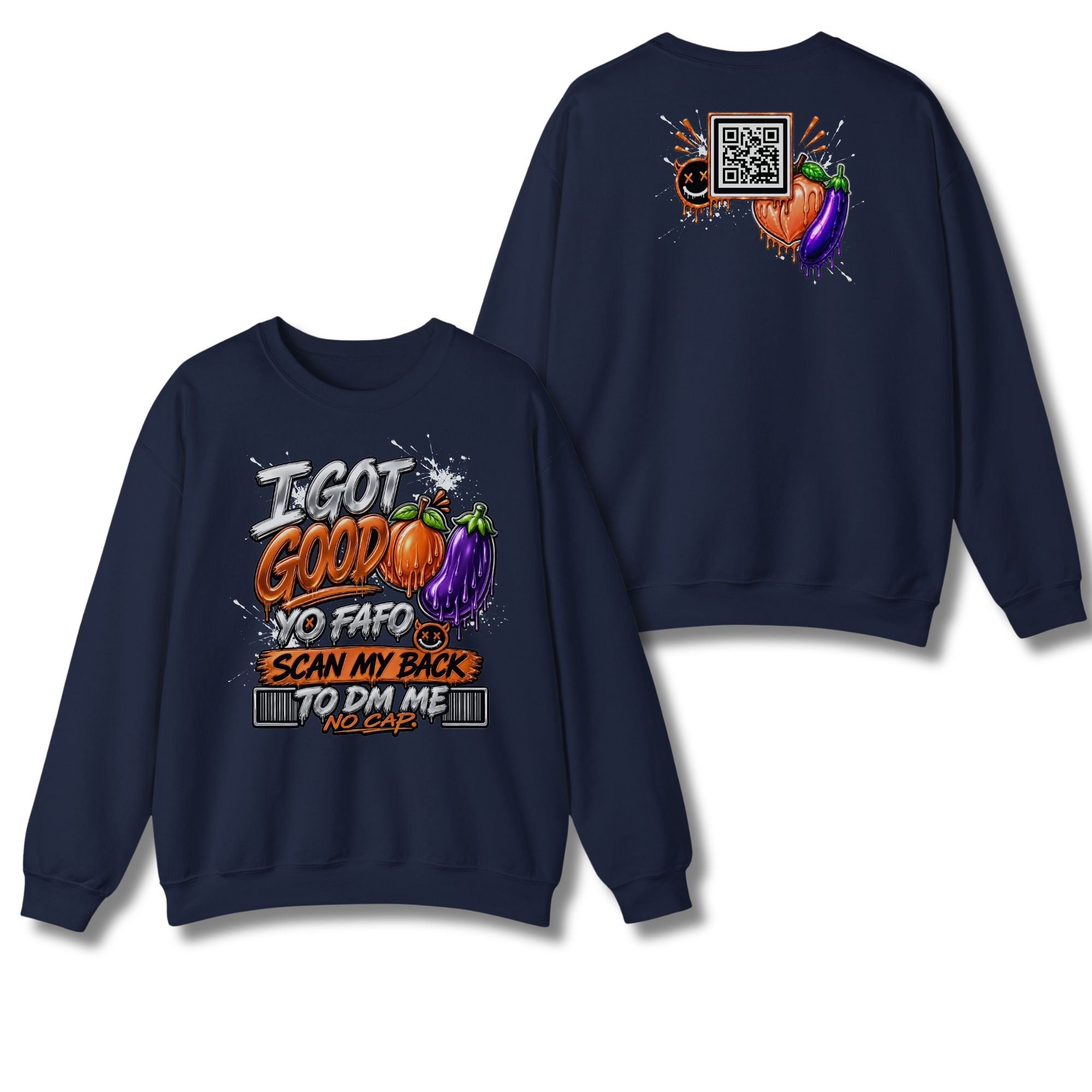 I Got Good Peach and Eggplant Sweatshirt