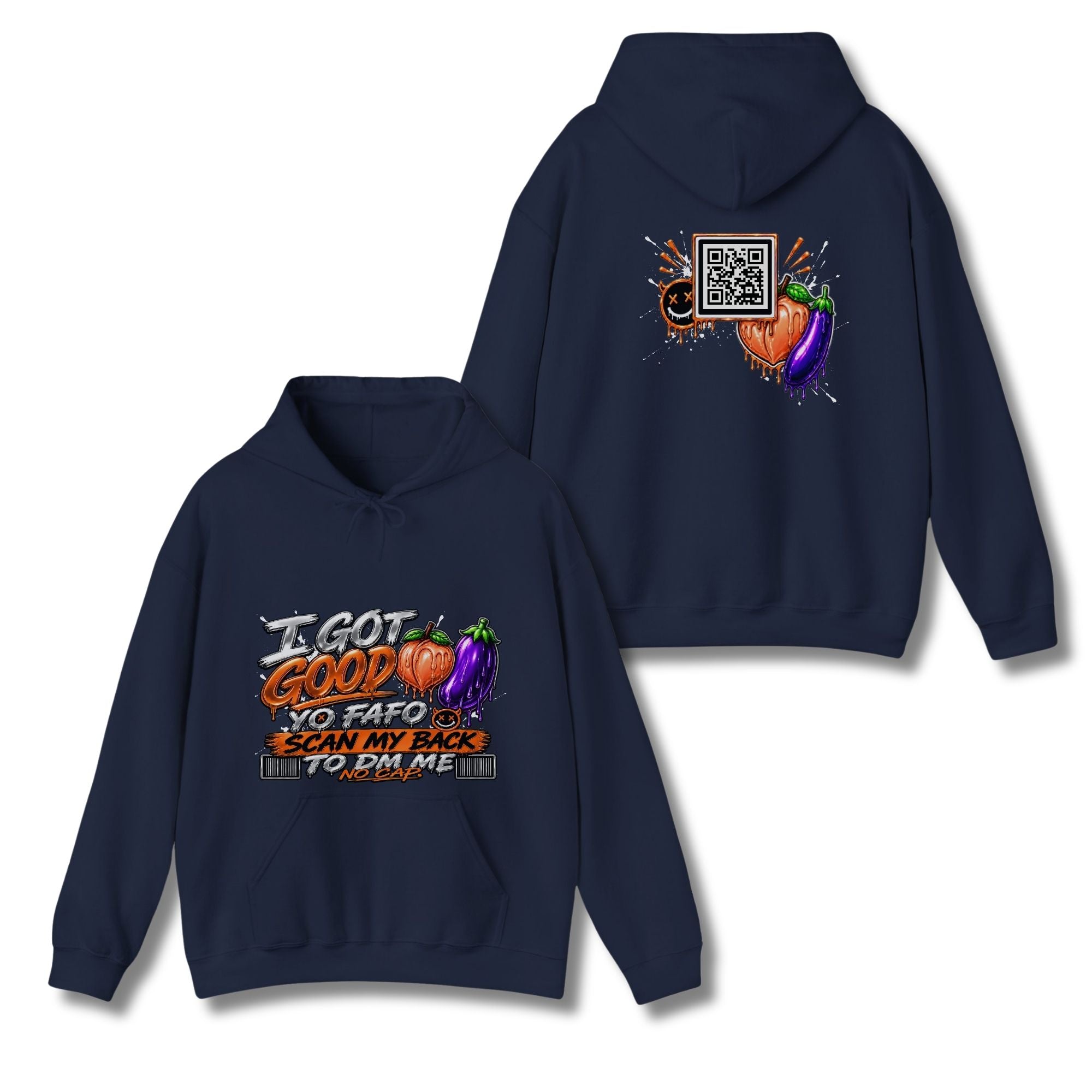 I Got Good Peach and Eggplant Hoodie