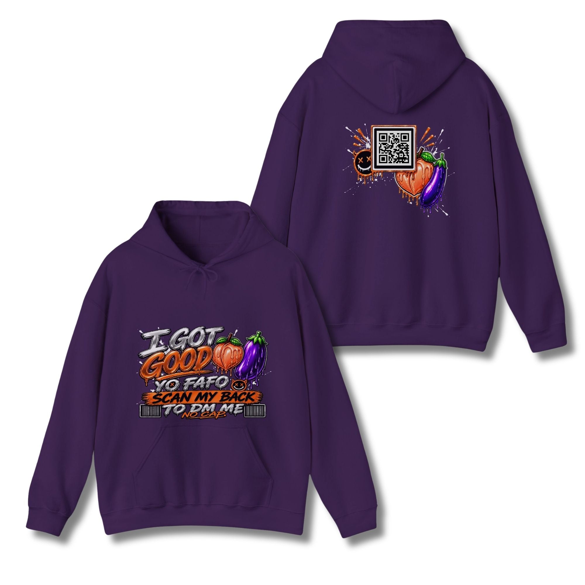 I Got Good Peach and Eggplant Hoodie