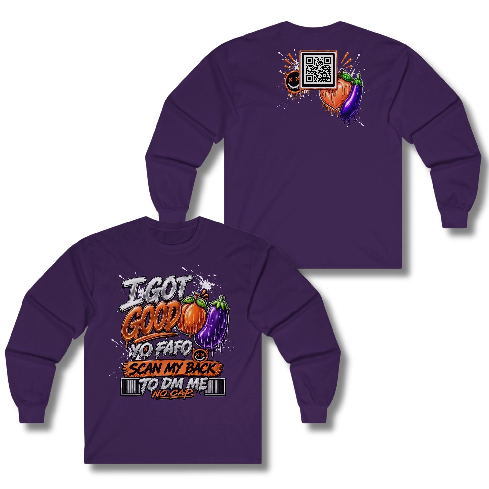 I Got Good Peach and Eggplant Long Sleeve