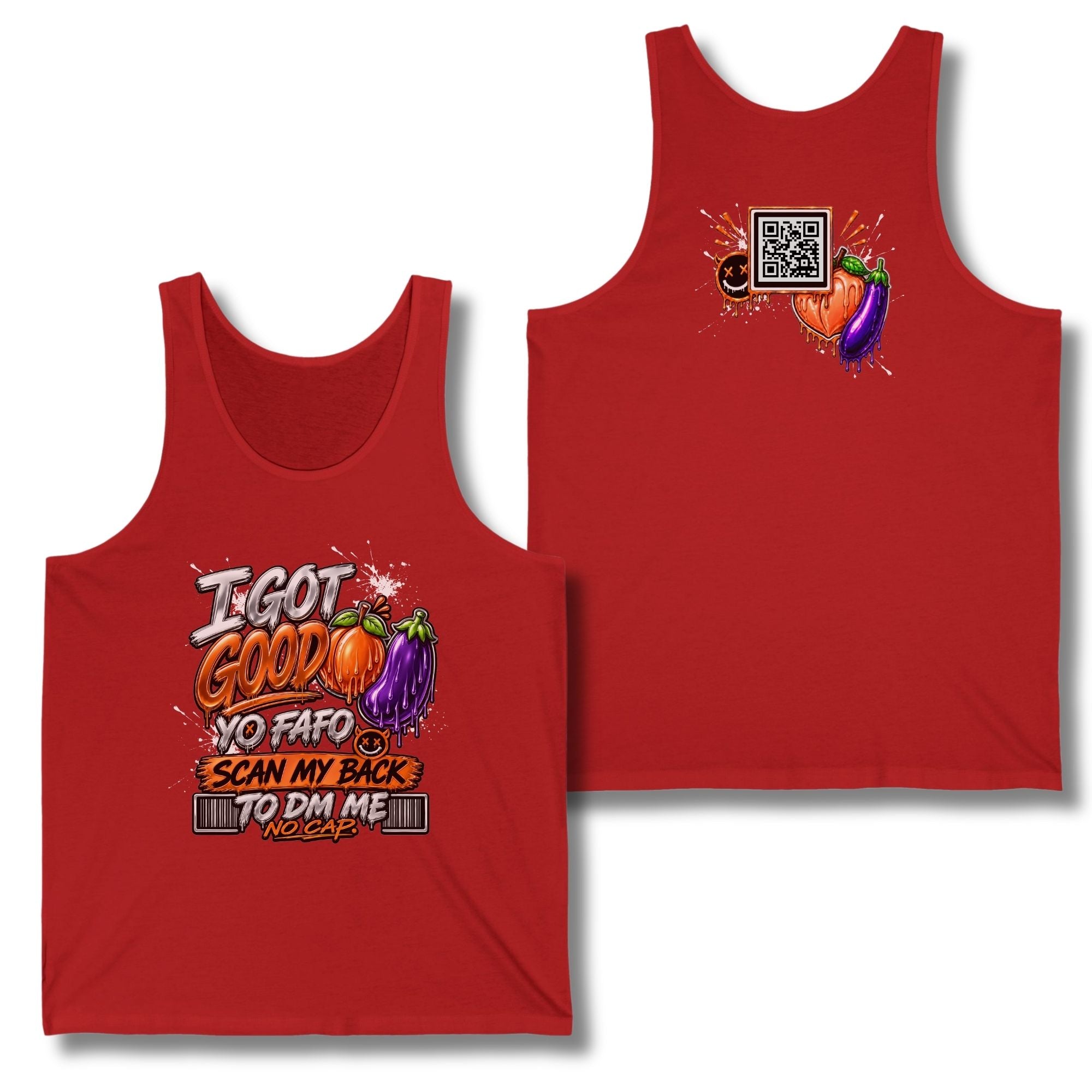I Got Good Peach and Eggplant Tank Top
