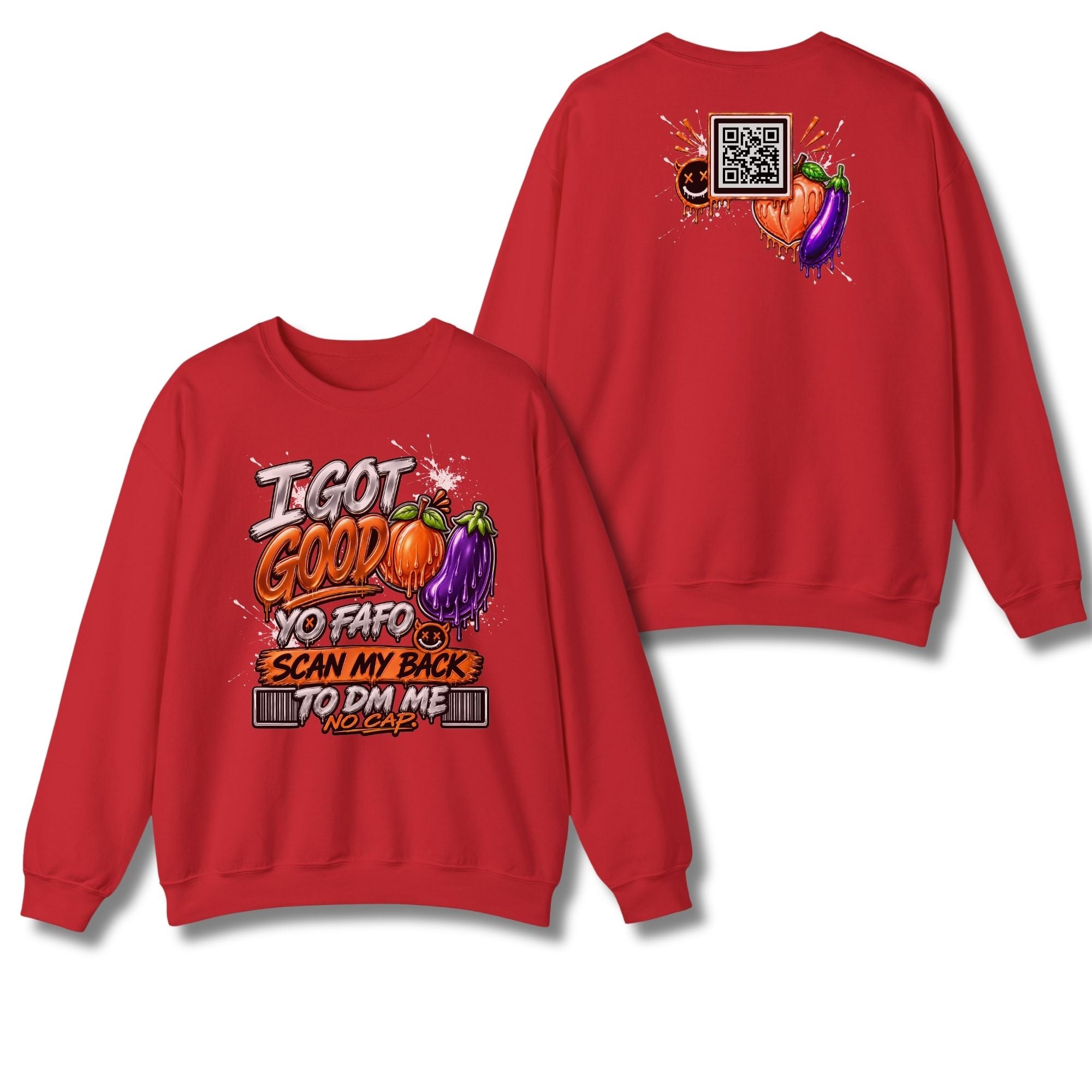 I Got Good Peach and Eggplant Sweatshirt