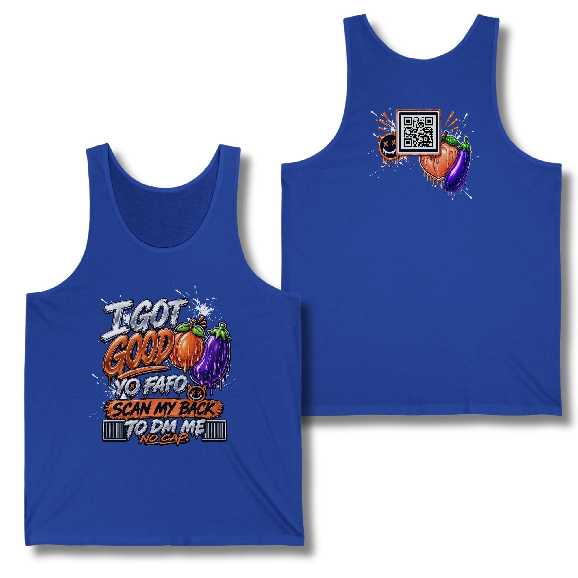 I Got Good Peach and Eggplant Tank Top