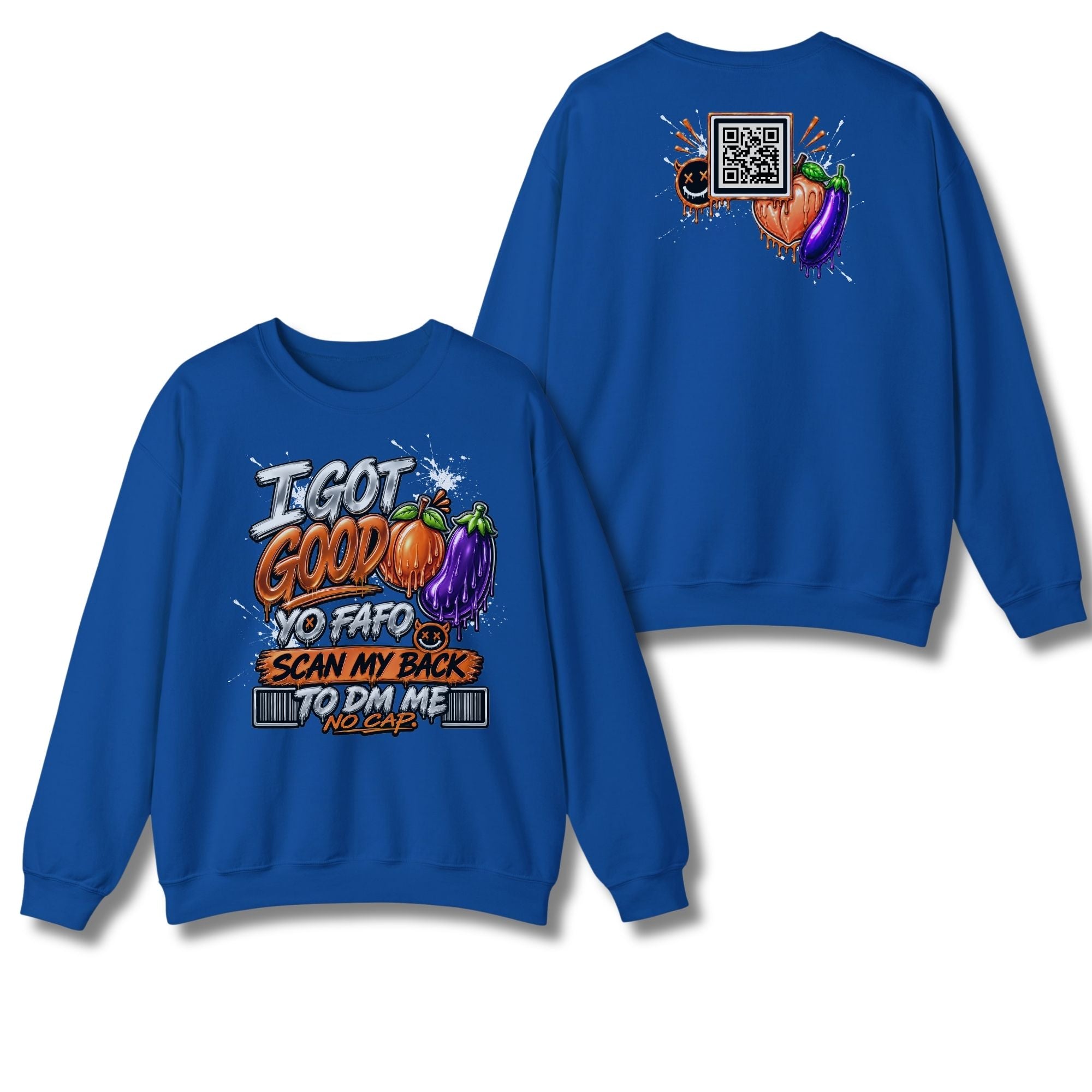 I Got Good Peach and Eggplant Sweatshirt