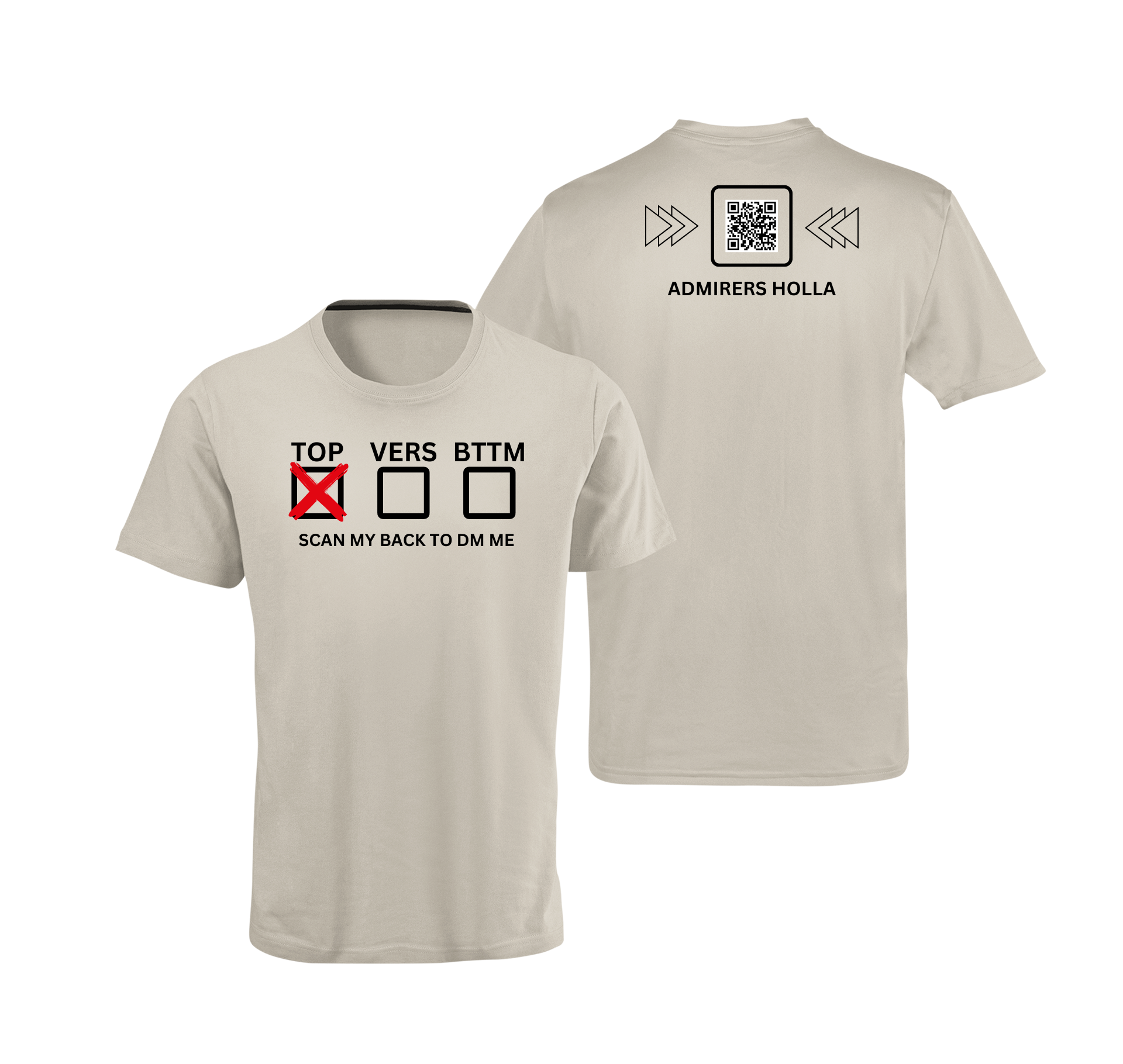 Sexual Position Checkbox QR Code T-Shirt