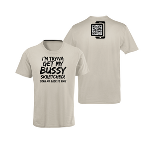 Bussy Skretched QR Code T-Shirt