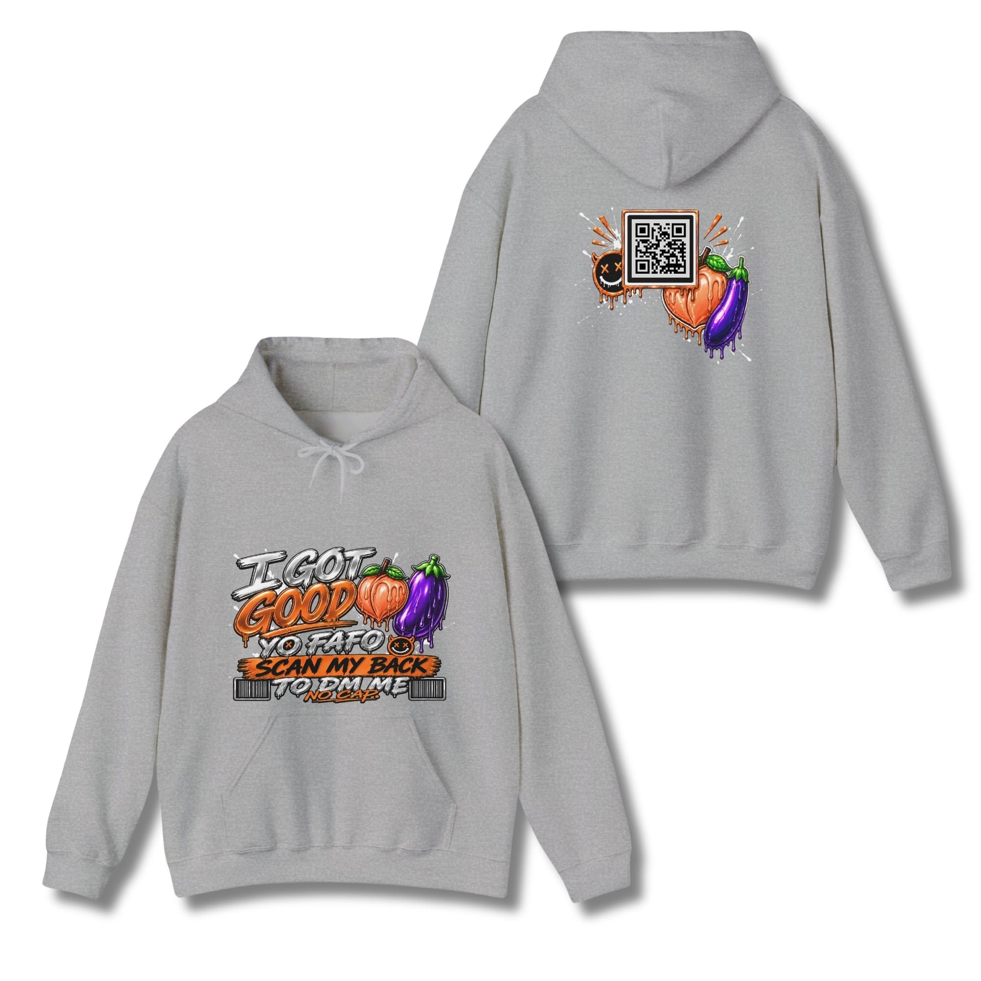 I Got Good Peach and Eggplant Hoodie