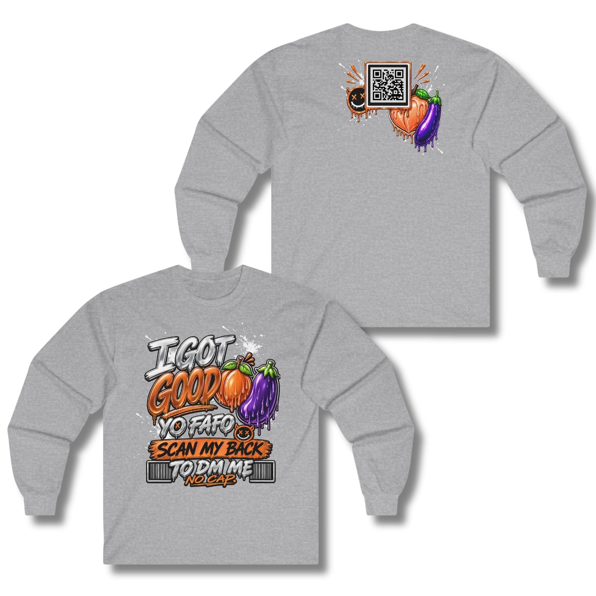 I Got Good Peach and Eggplant Long Sleeve