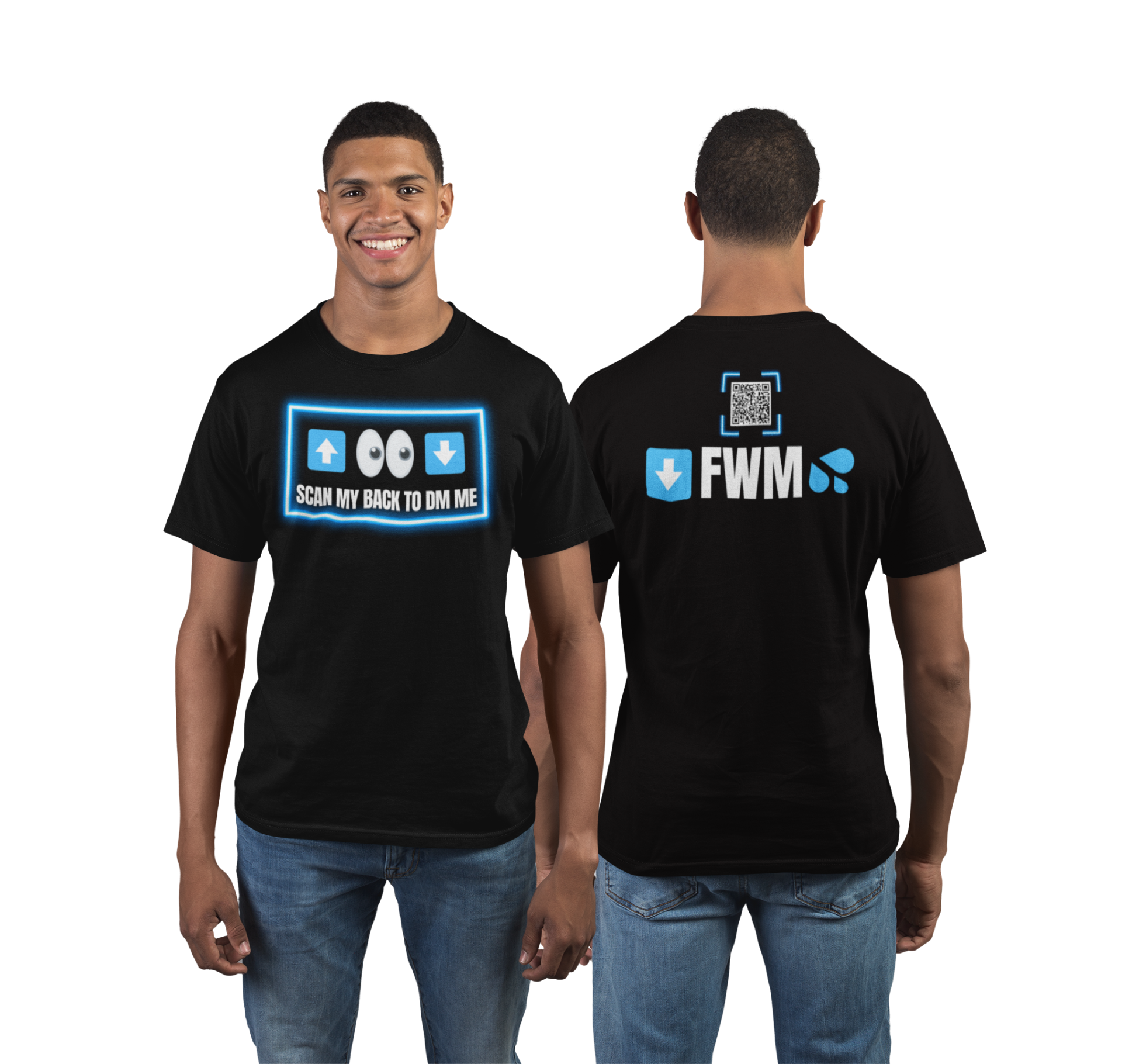 Top Arrow Seeking Bottom Arrow QR Code T-Shirt